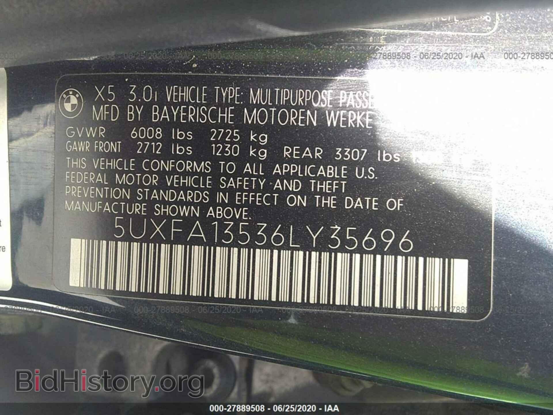 2006 BMW X5 - VIN: 5UXFA13536LY35696 - Фото 9