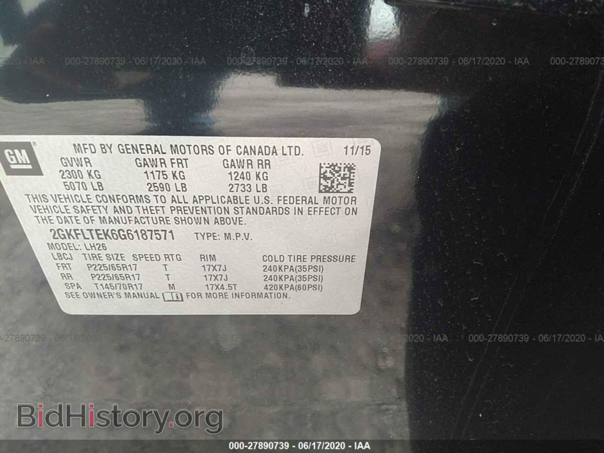 2016 GMC TERRAIN - VIN: 2GKFLTEK6G6187571 - Фото 9
