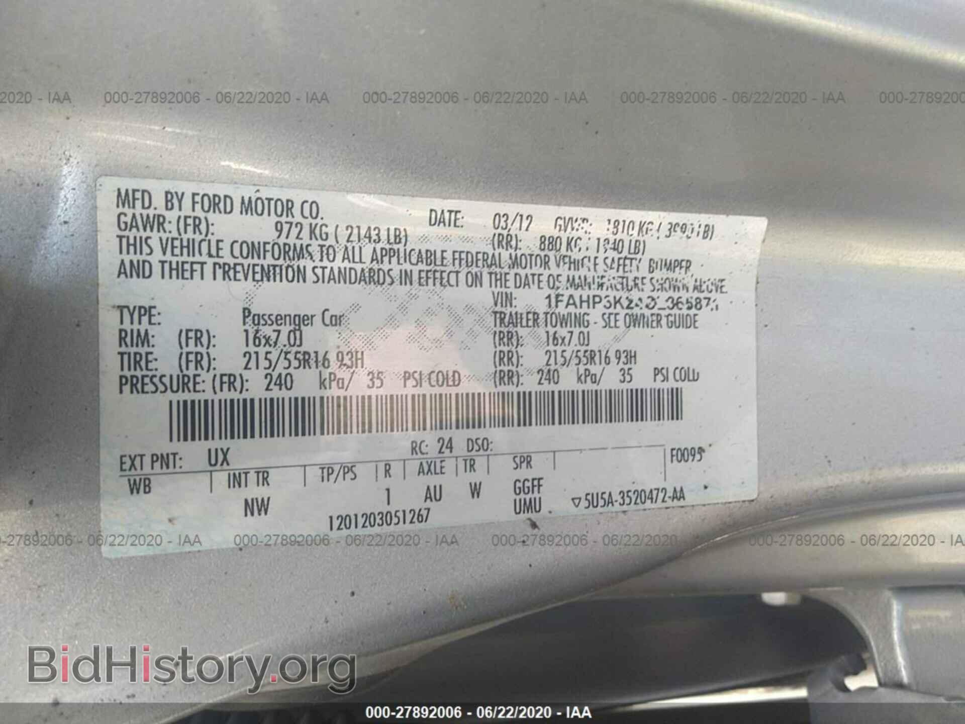 2012 FORD FOCUS - VIN: 1FAHP3K24CL365871 - Photo 9