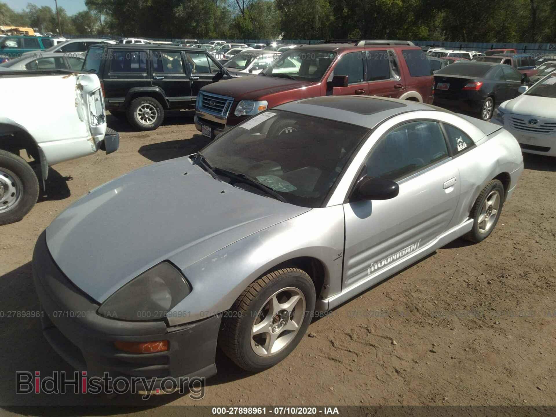 2001 MITSUBISHI ECLIPSE - VIN: 4A3AC54H21E058587 - Фото 2
