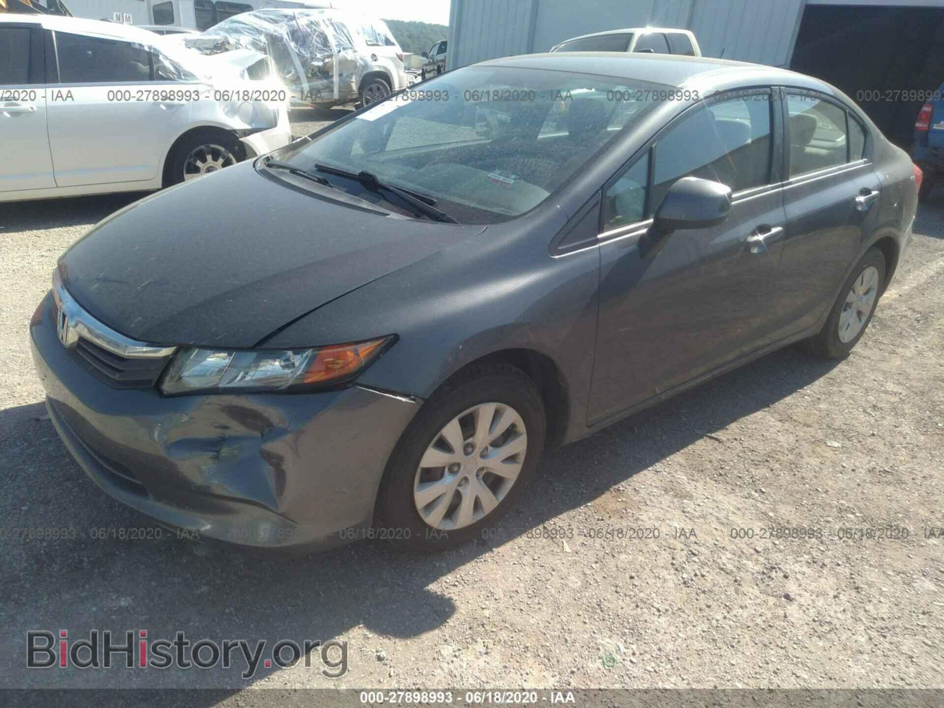 2012 HONDA CIVIC - VIN: 2HGFB2F56CH568922 - Photo 2