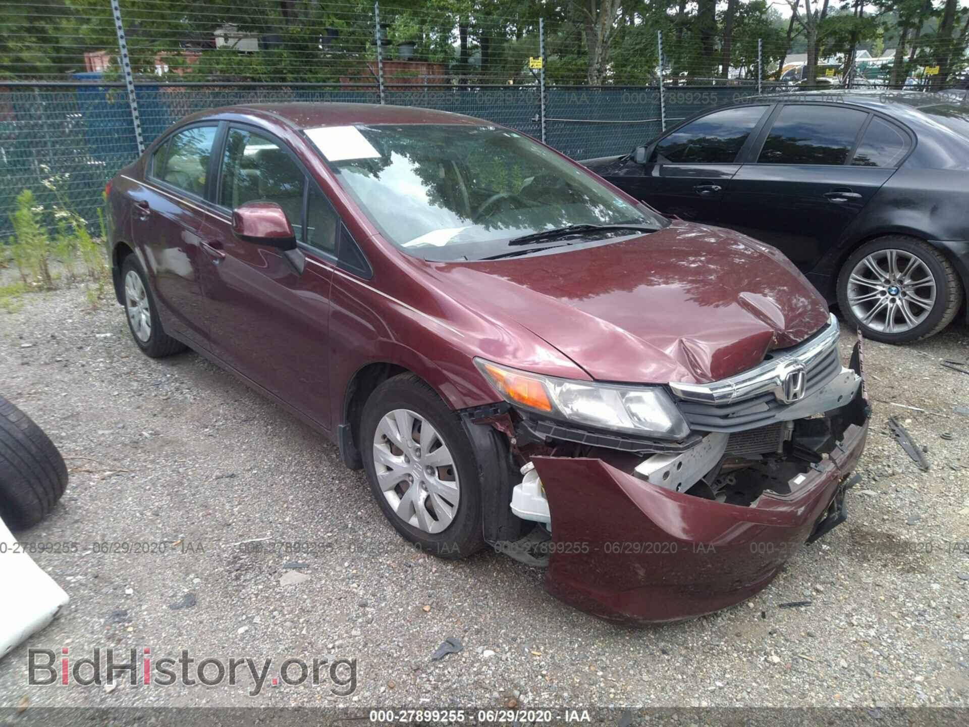 Фотография 2HGFB2F59CH531198 - HONDA CIVIC 2012
