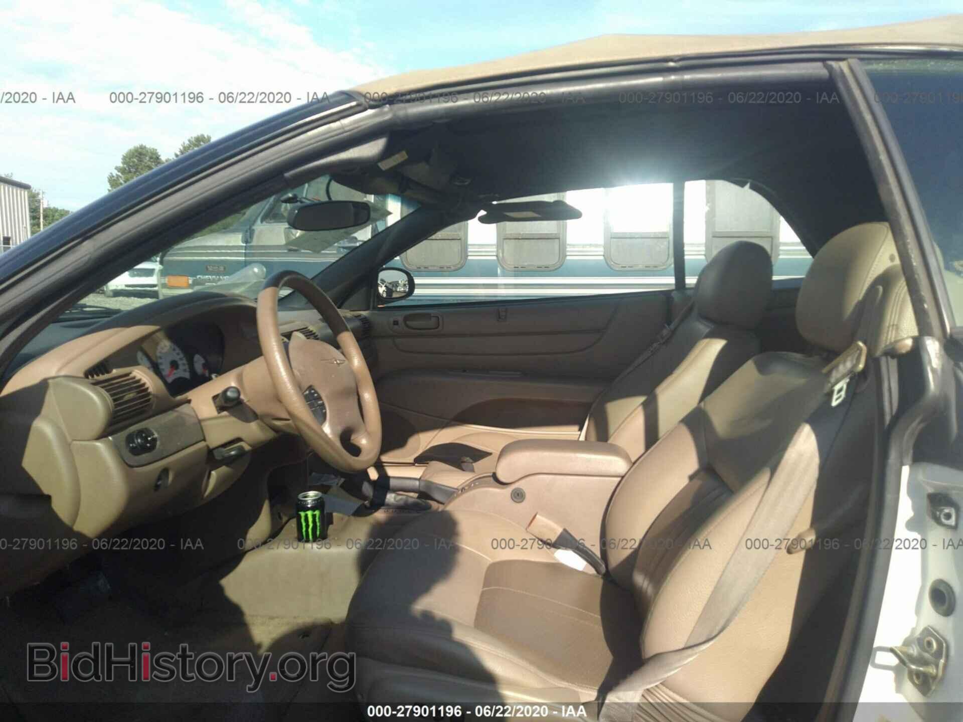 2002 CHRYSLER SEBRING - VIN: 1C3EL75R62N305445 - Фото 5