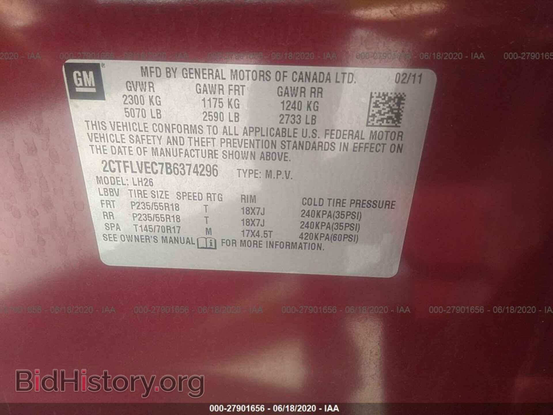 2011 GMC TERRAIN - VIN: 2CTFLVEC7B6374296 - Photo 9