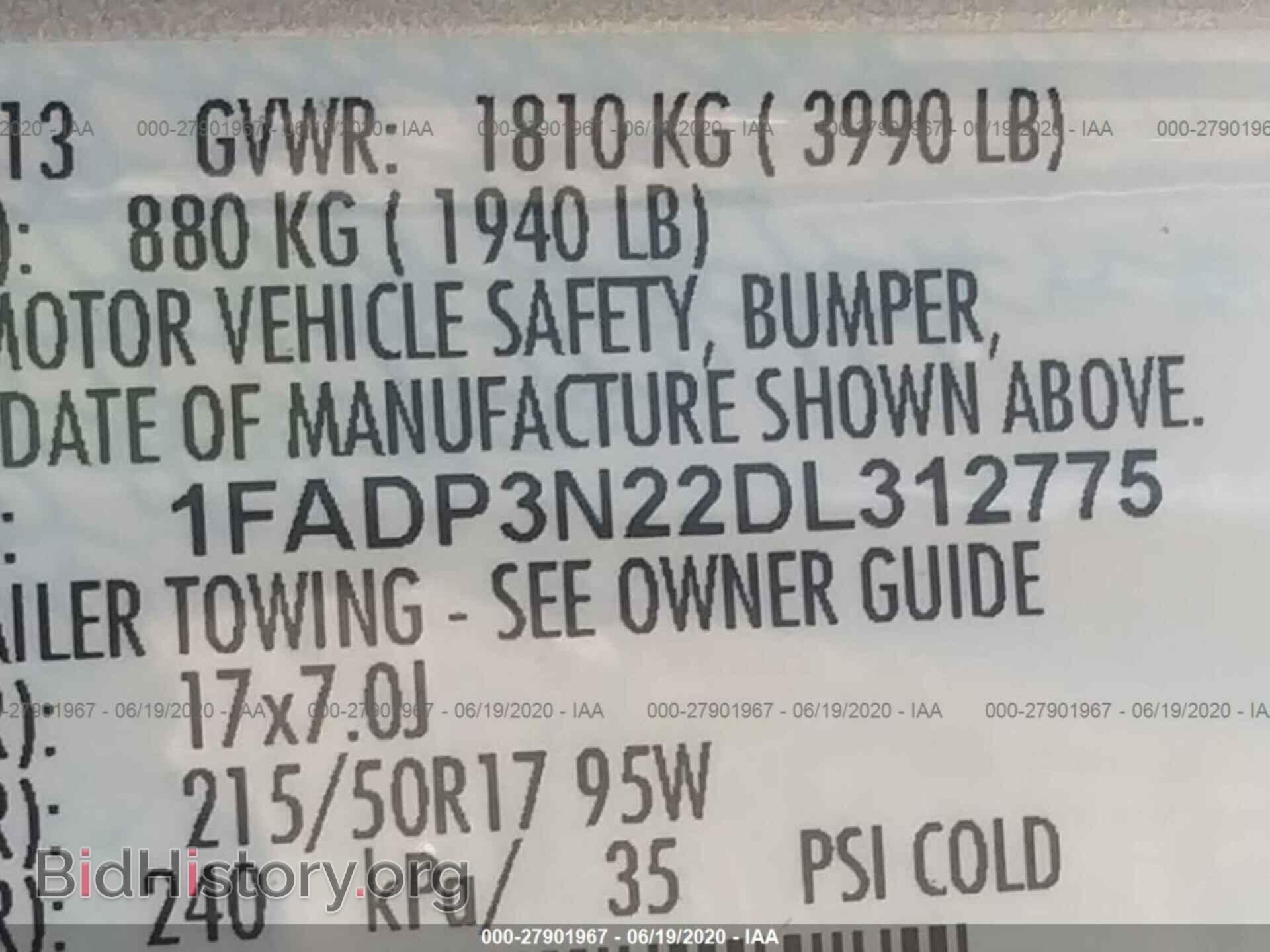 2013 FORD FOCUS - VIN: 1FADP3N22DL312775 - Photo 9