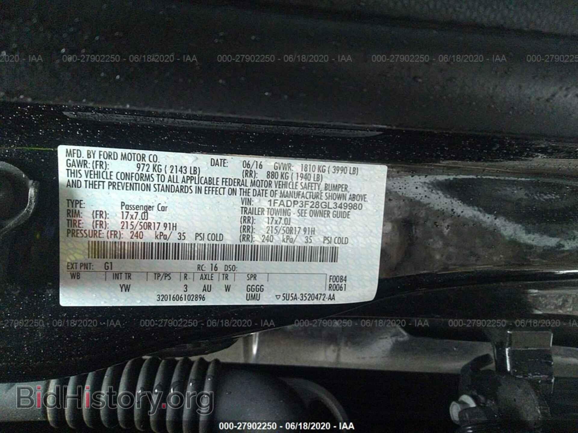 2016 FORD FOCUS - VIN: 1FADP3F28GL349980 - Photo 9