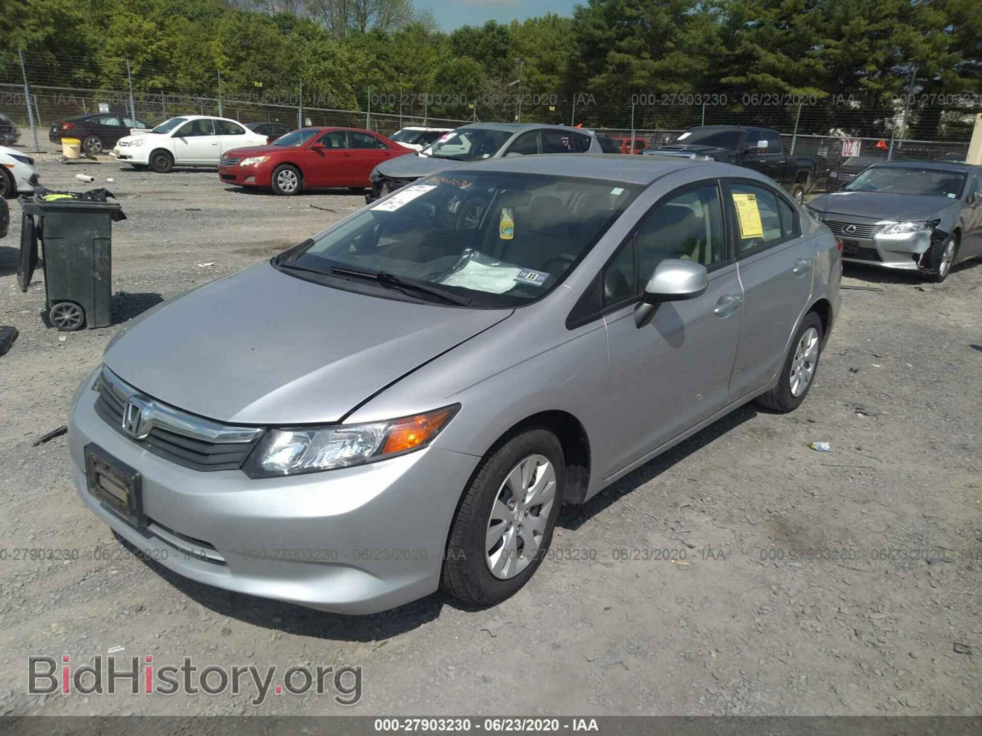 2012 HONDA CIVIC SDN - VIN: 19XFB2F56CE385711 - Фото 2