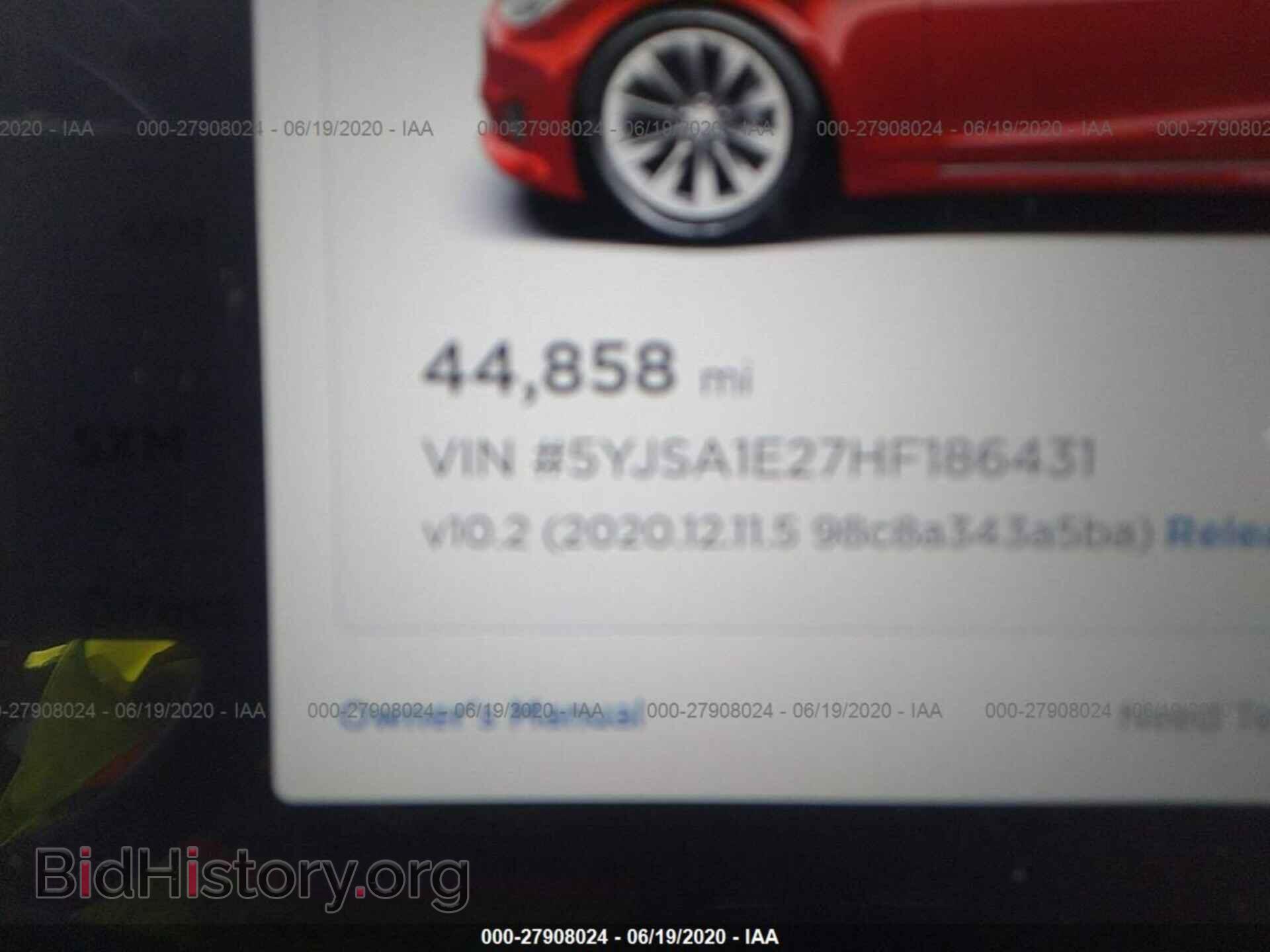 2017 TESLA MODEL S - VIN: 5YJSA1E27HF186431 - Photo 7