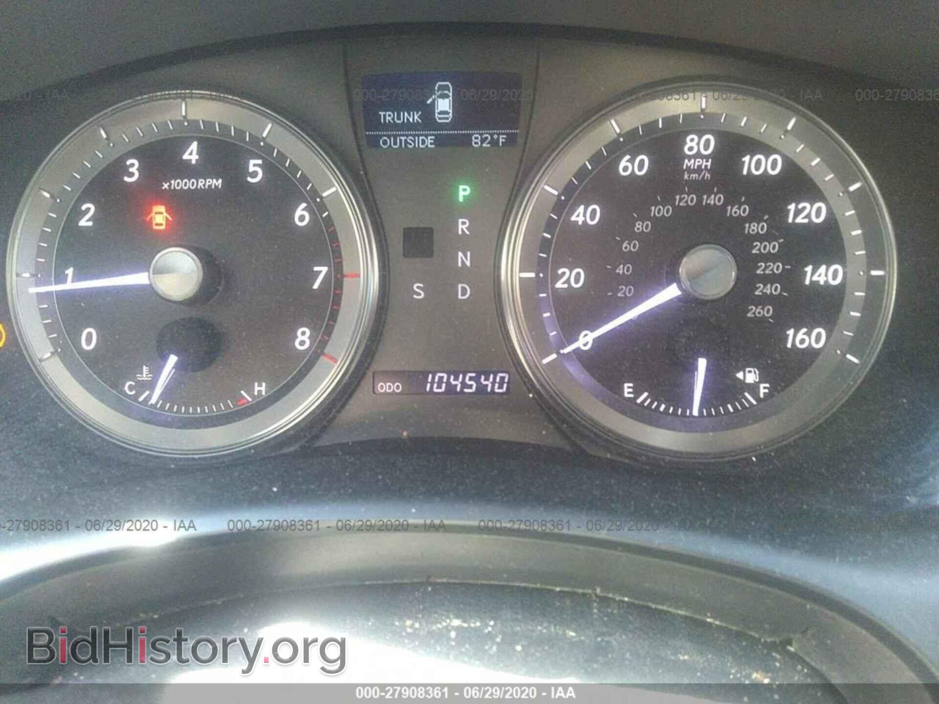 2012 LEXUS ES 350 - VIN: JTHBK1EG3C2482095 - Фото 7