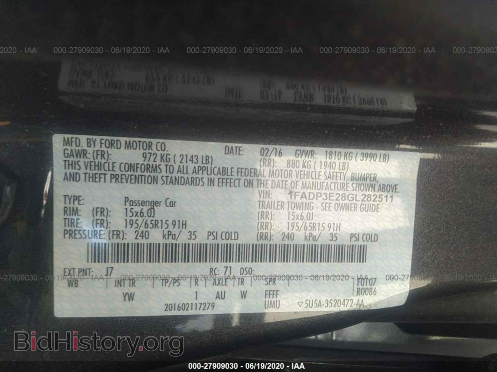 2016 FORD FOCUS - VIN: 1FADP3E28GL282511 - Photo 9