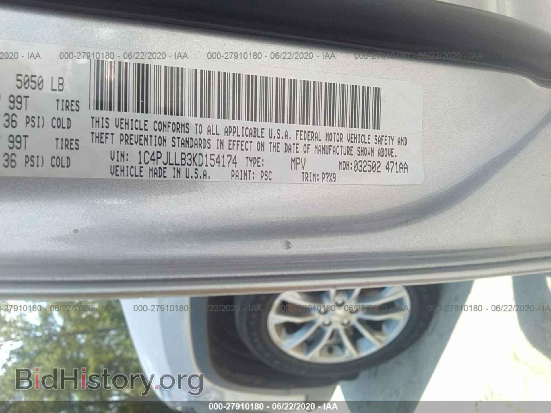 2019 JEEP CHEROKEE - VIN: 1C4PJLLB3KD154174 - Photo 9