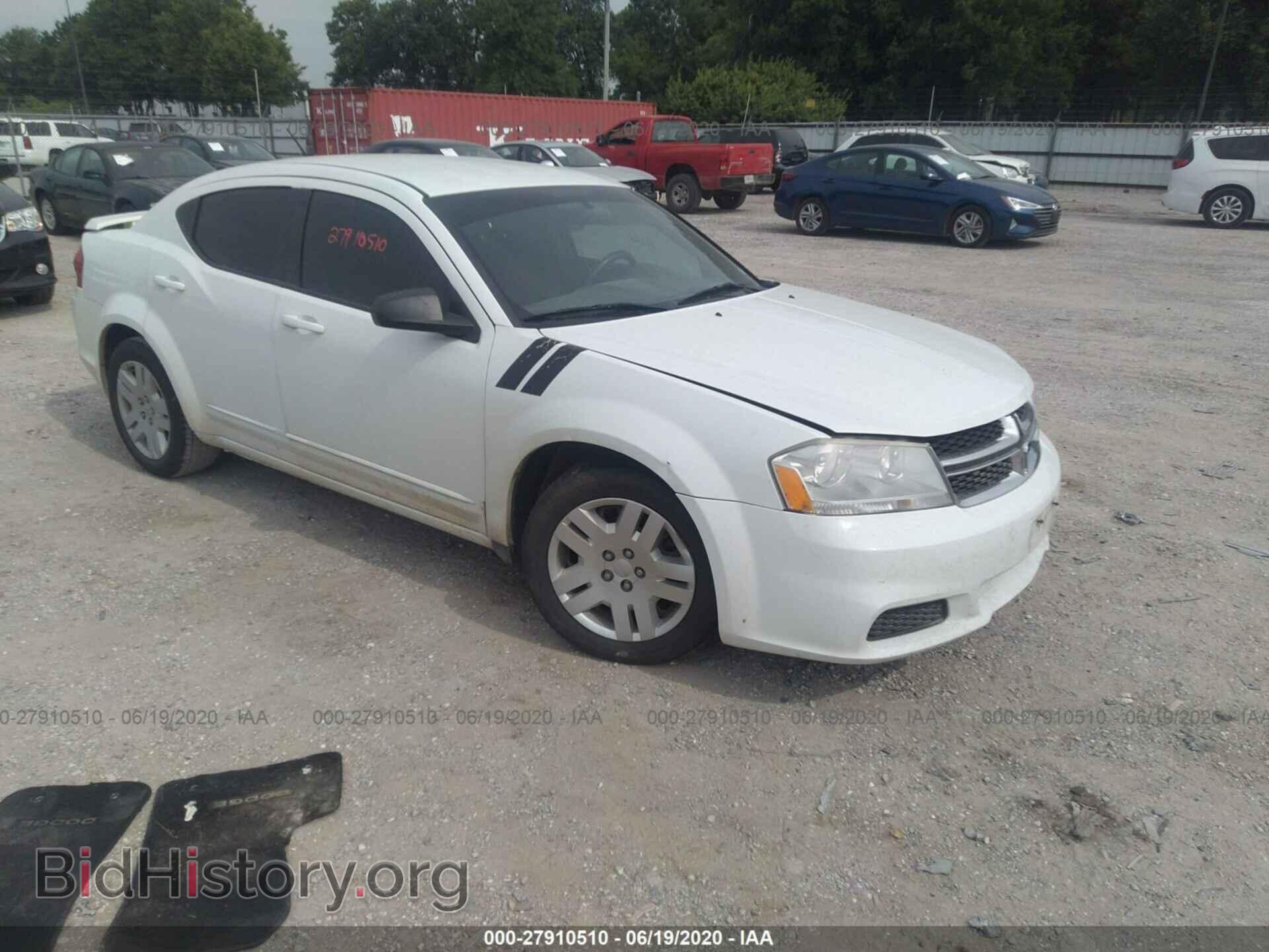 Photo 1C3CDZAB2CN231077 - DODGE AVENGER 2012