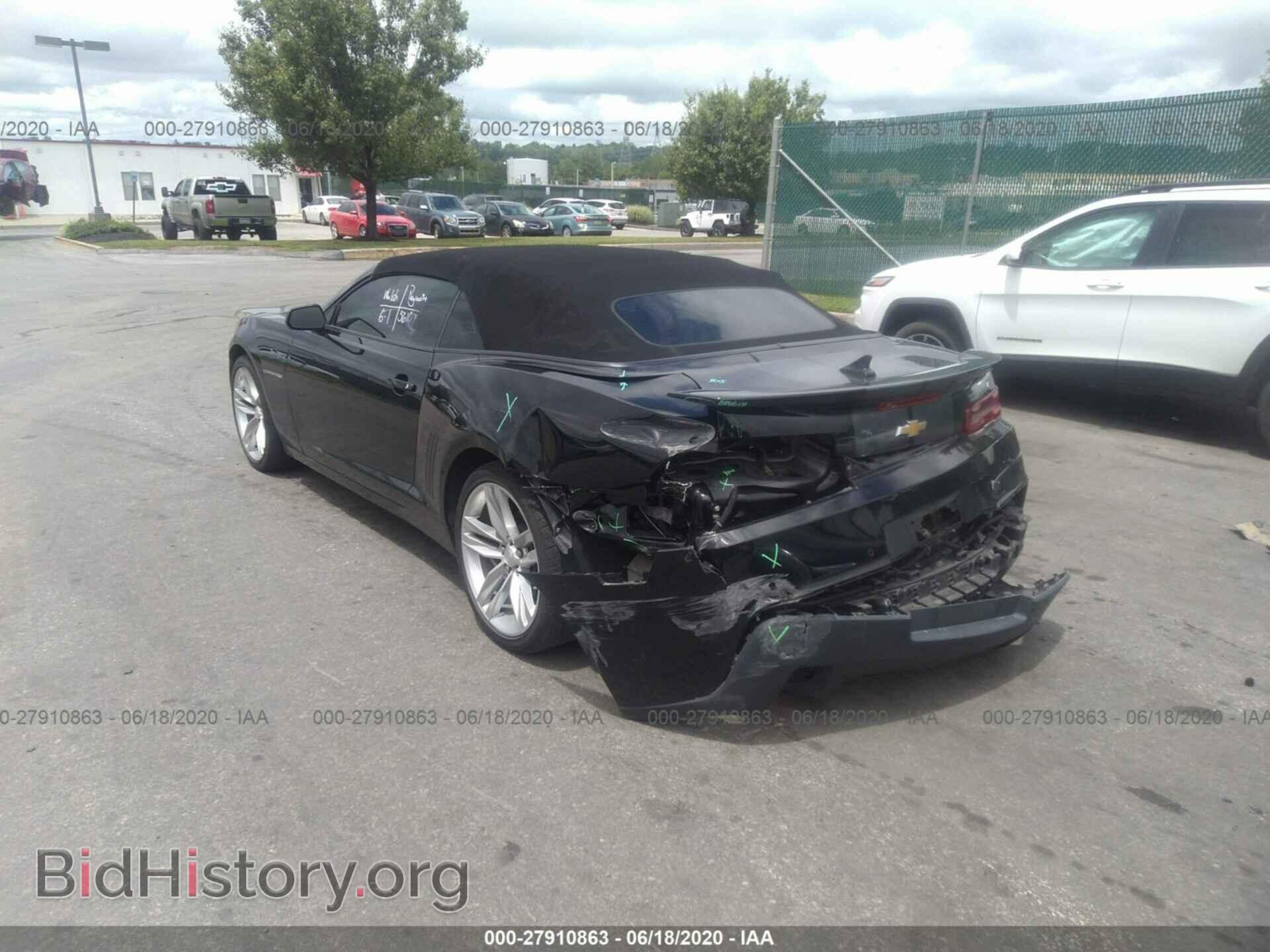 2014 CHEVROLET CAMARO - VIN: 2G1FC3D37E9213993 - Фото 3