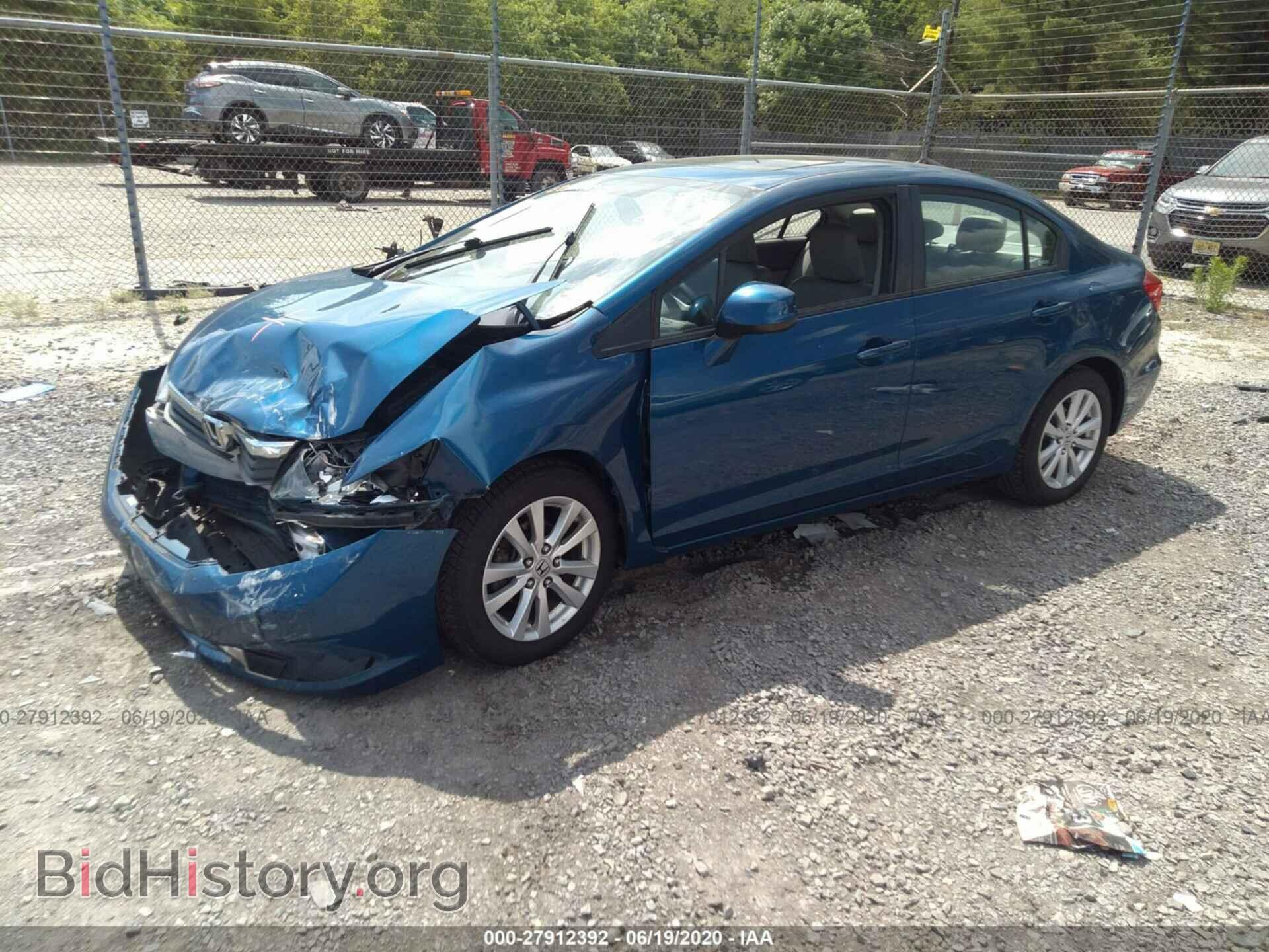 2012 HONDA CIVIC - VIN: 19XFB2F91CE322504 - Фото 2