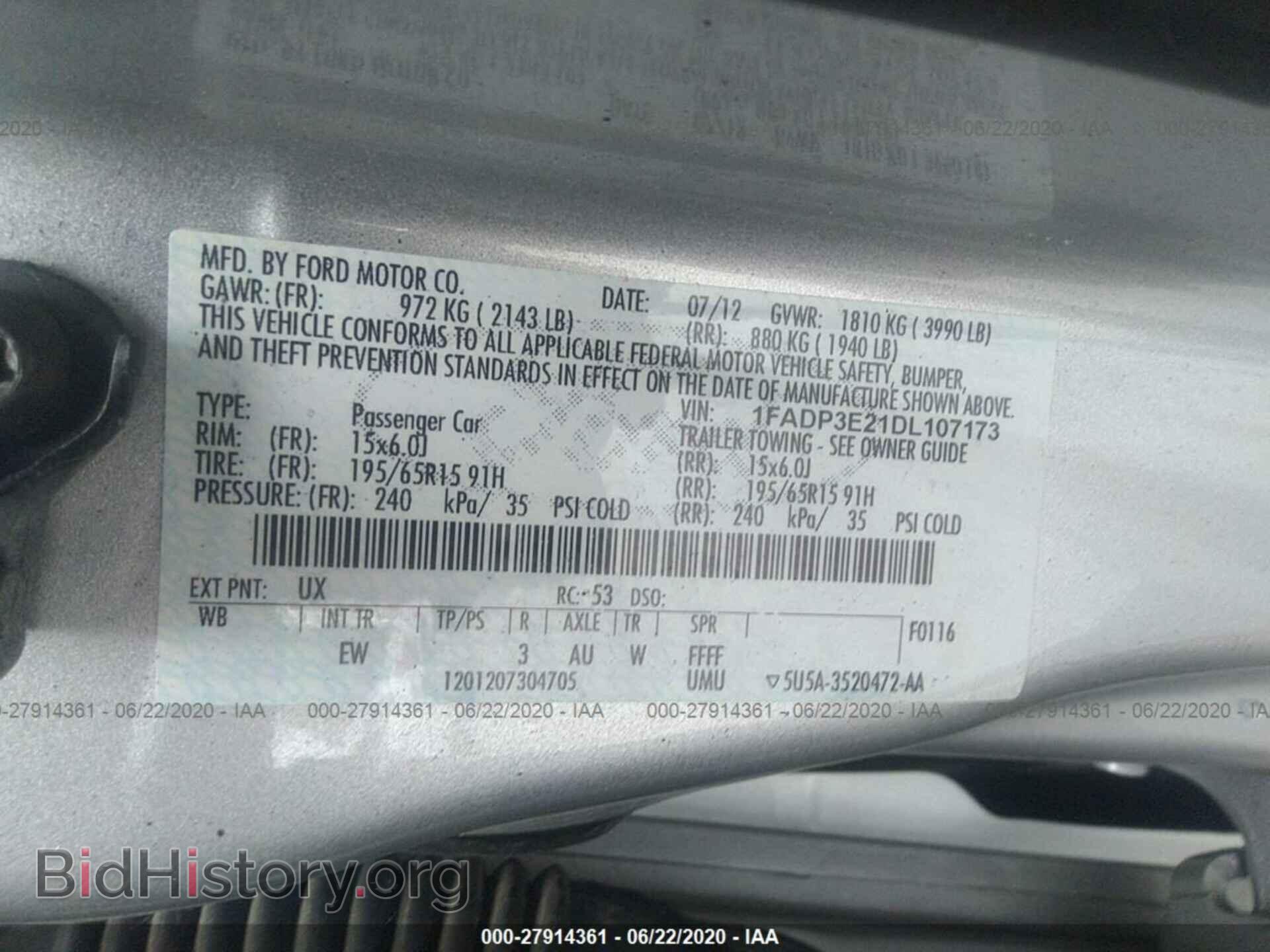 2013 FORD FOCUS - VIN: 1FADP3E21DL107173 - Photo 9