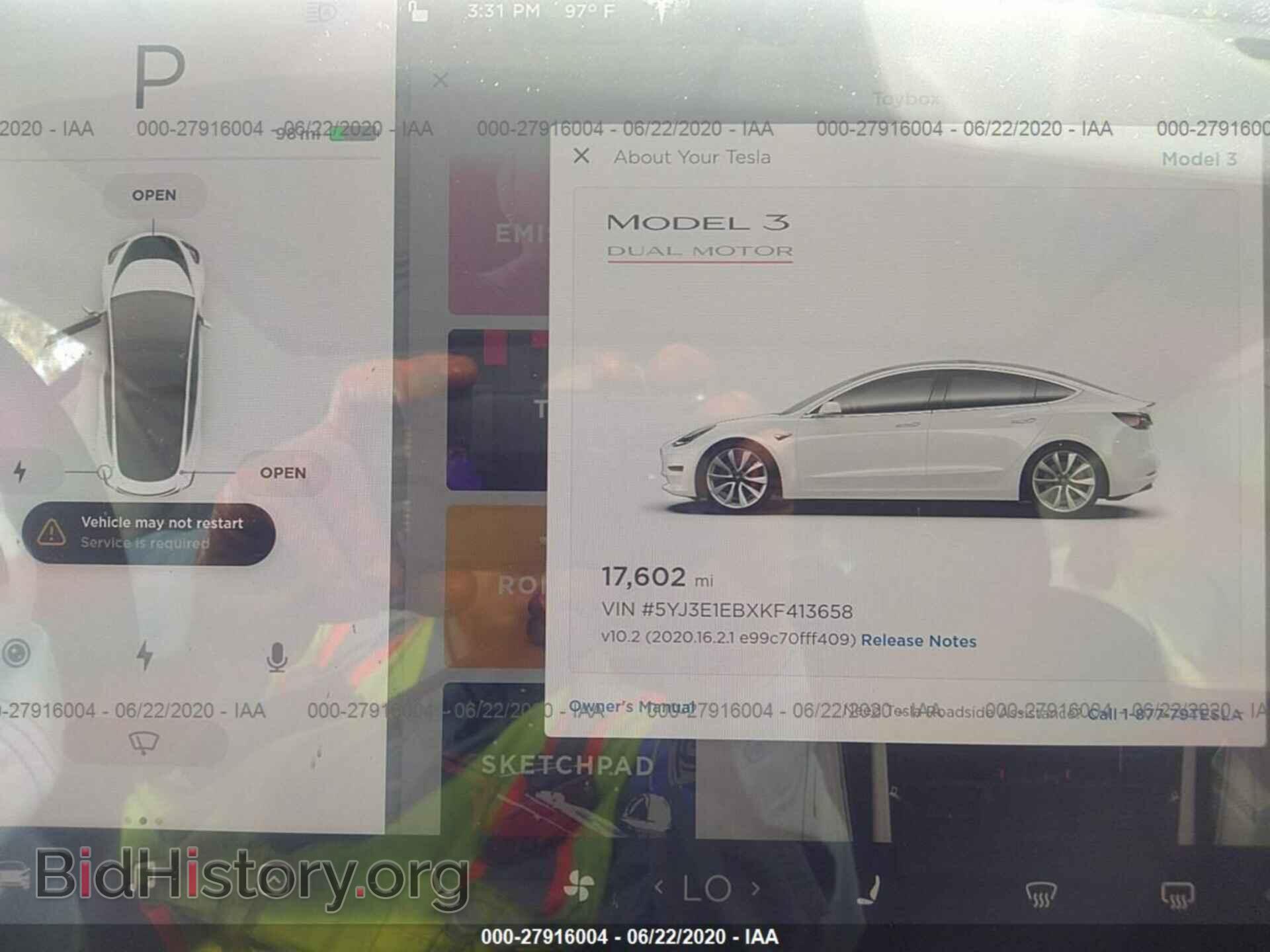2019 TESLA MODEL 3 - VIN: 5YJ3E1EBXKF413658 - Фото 7