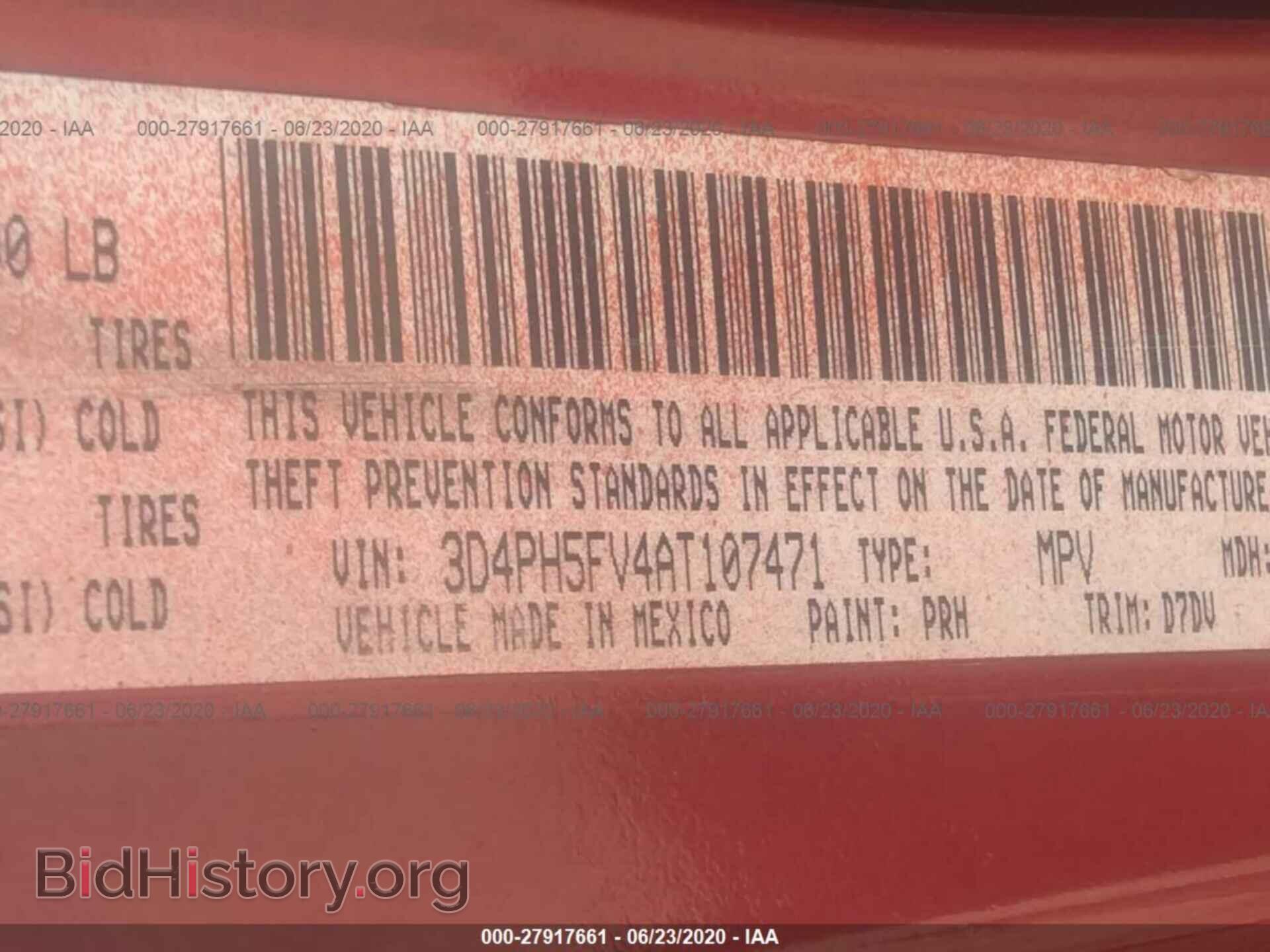2010 DODGE JOURNEY - VIN: 3D4PH5FV4AT107471 - Фото 9