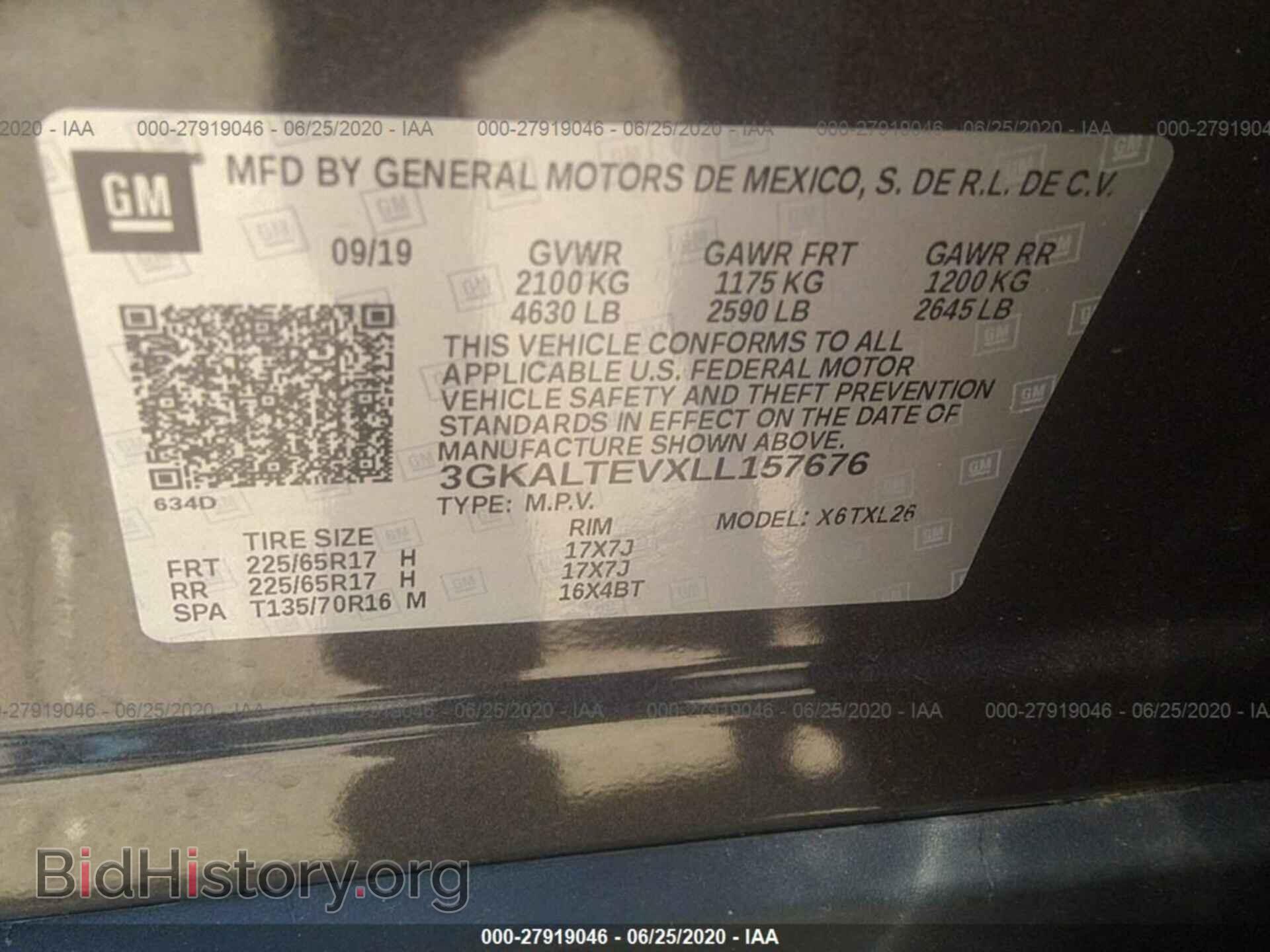 2020 GMC TERRAIN - VIN: 3GKALTEVXLL157676 - Photo 9