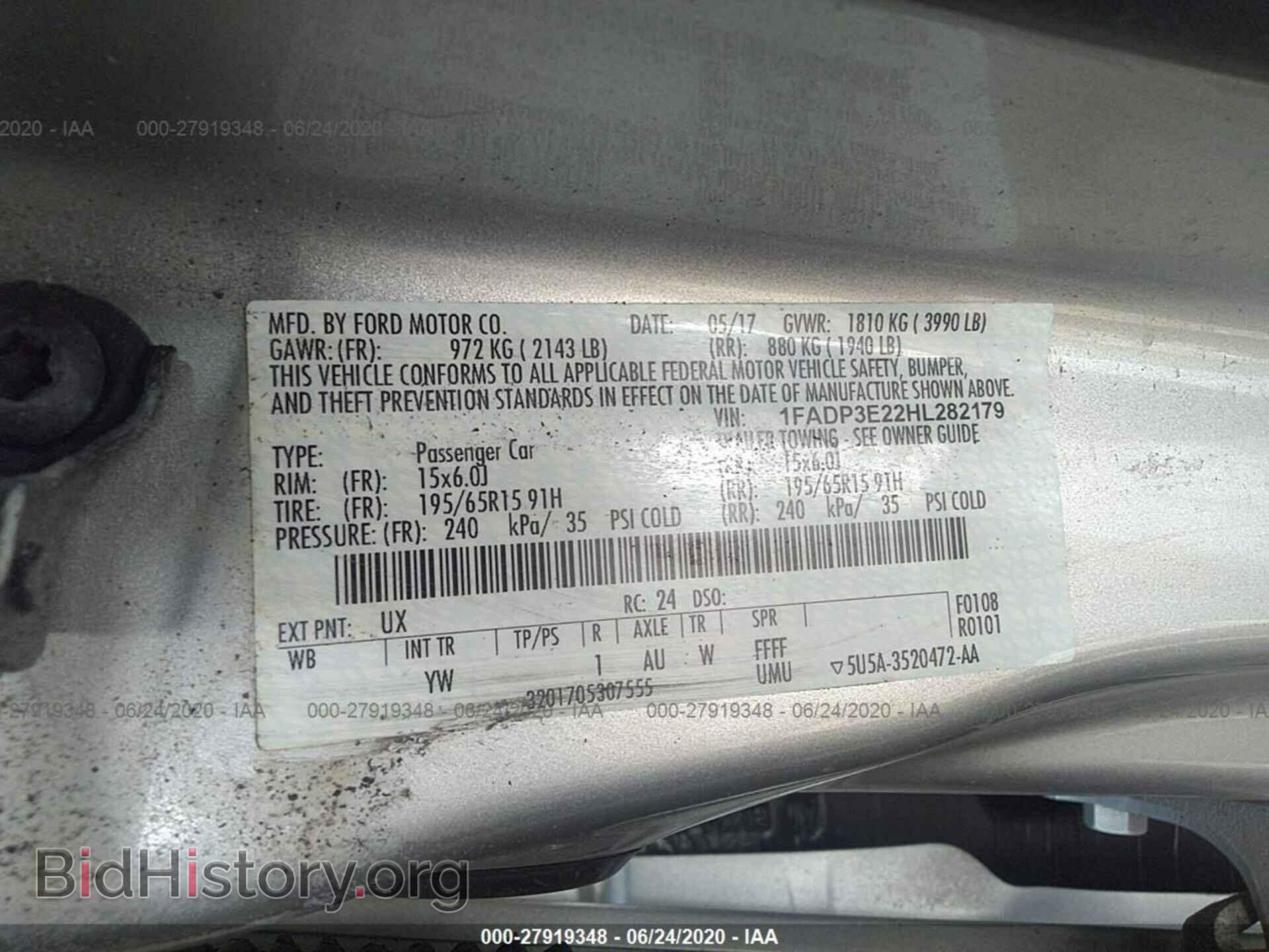 2017 FORD FOCUS - VIN: 1FADP3E22HL282179 - Photo 9