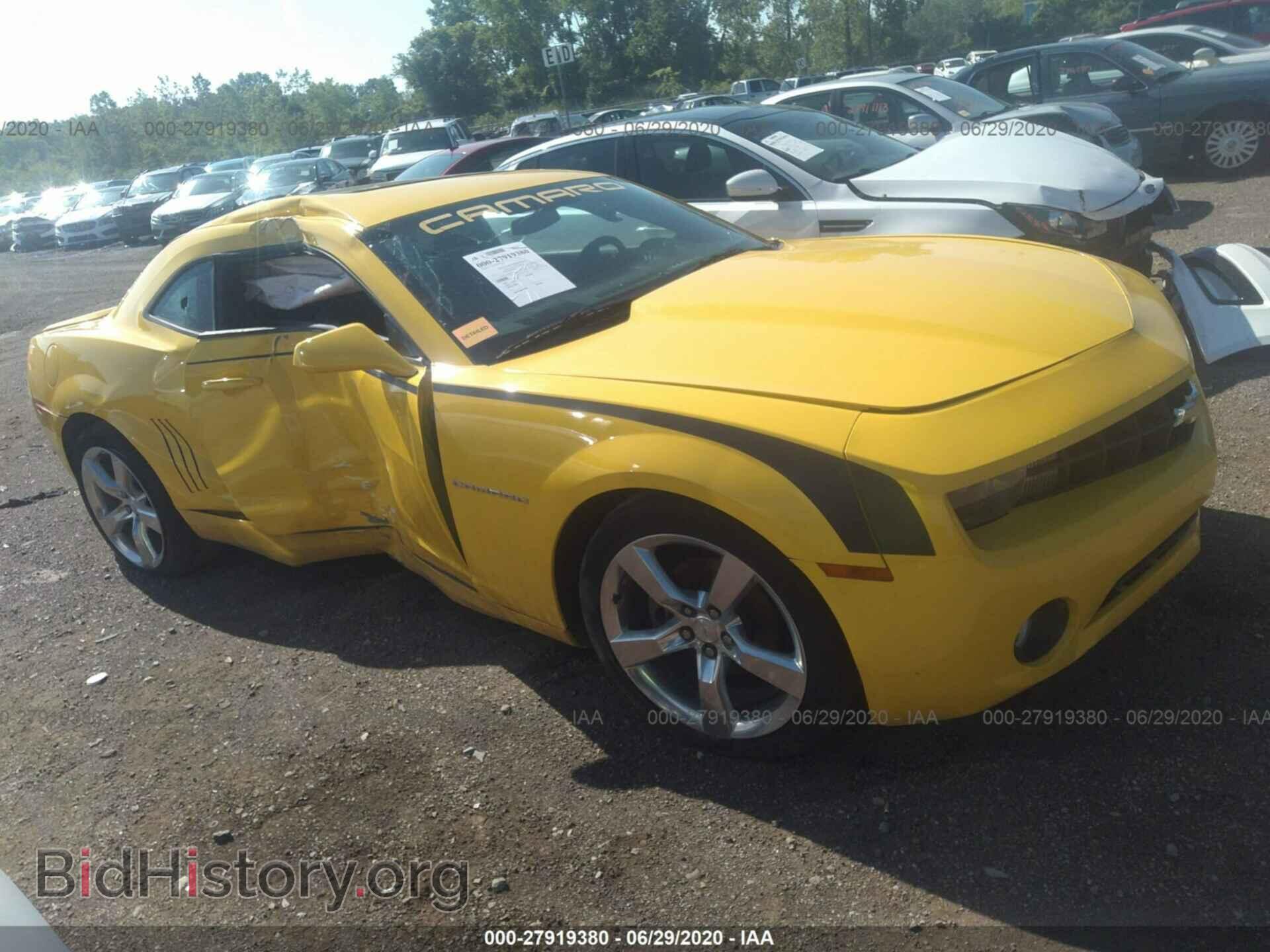 Photo 2G1FB1E39D9200229 - CHEVROLET CAMARO 2013
