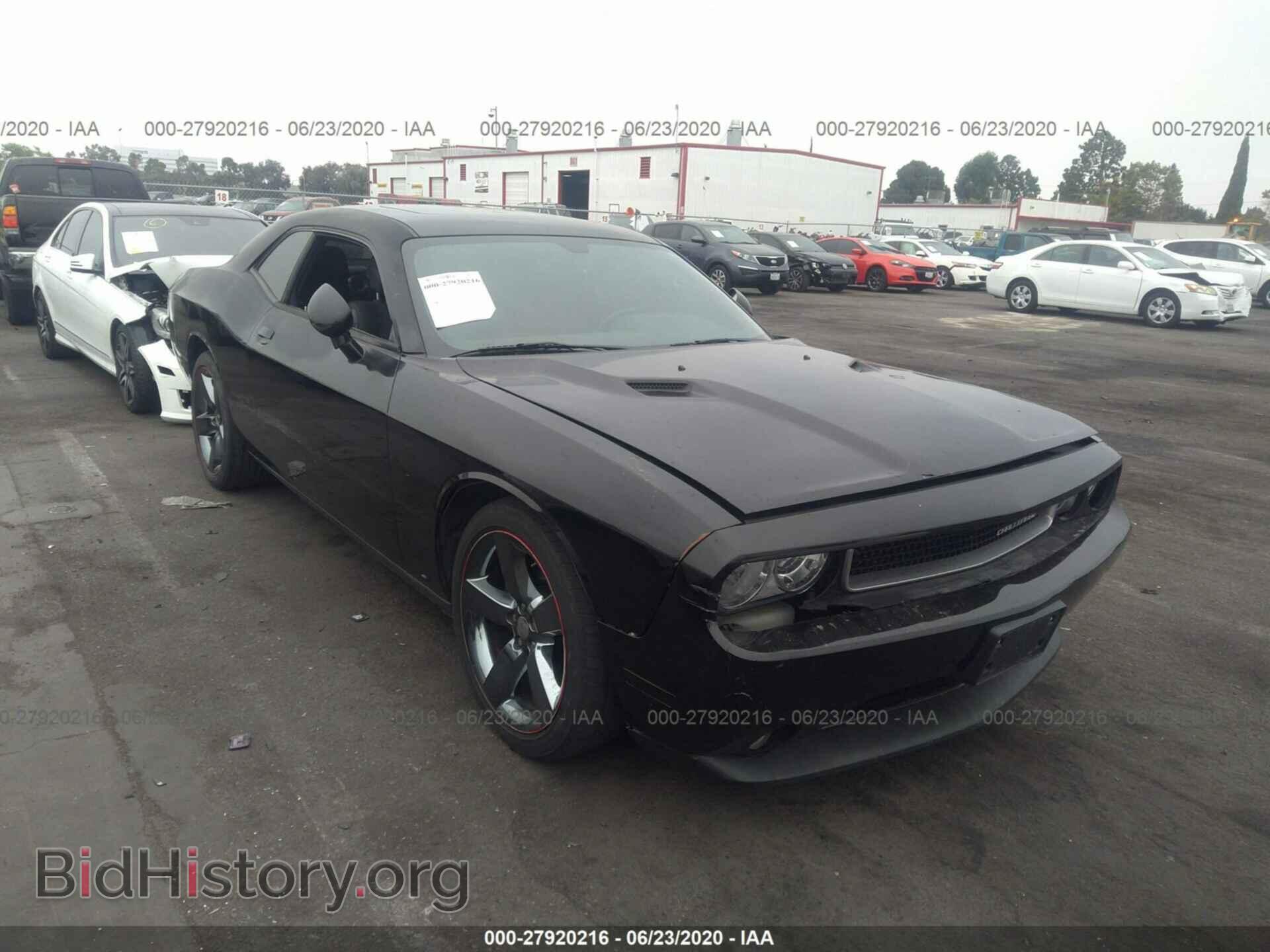 Photo 2C3CDYAG1CH268829 - DODGE CHALLENGER 2012