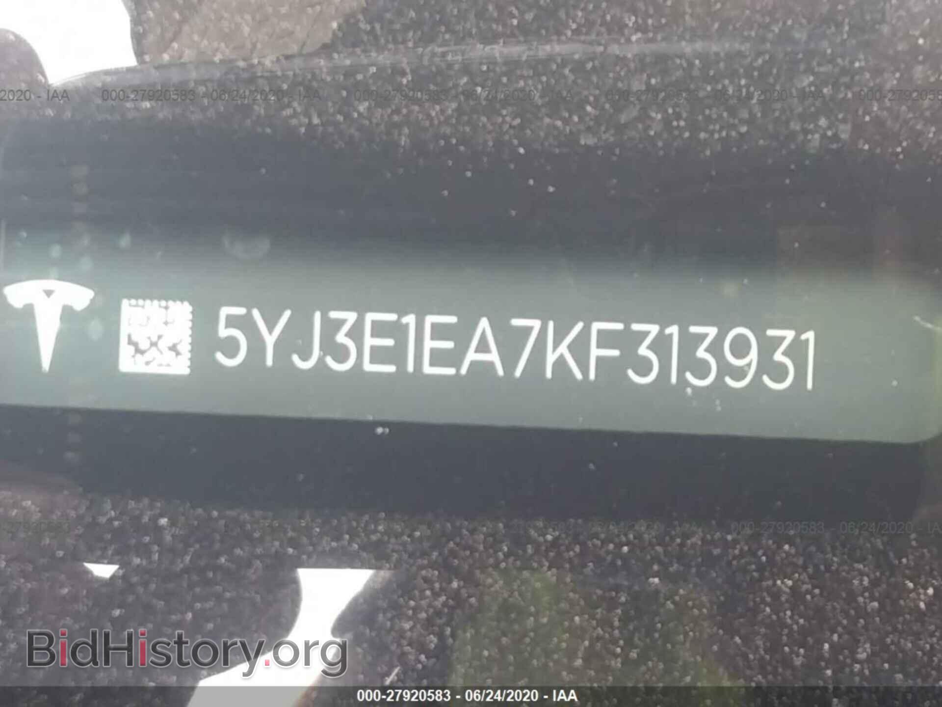 2019 TESLA MODEL 3 - VIN: 5YJ3E1EA7KF313931 - Фото 9