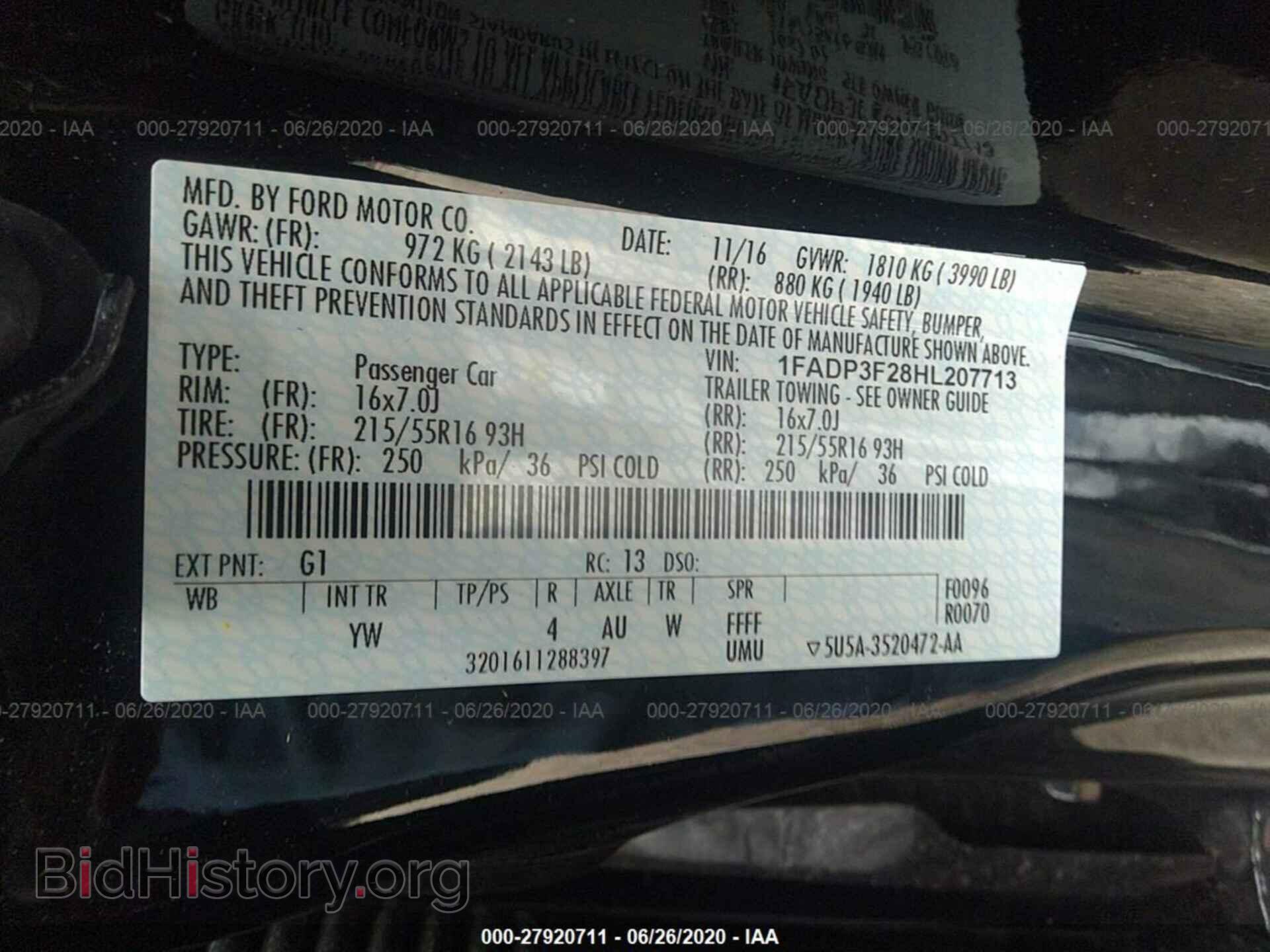 2017 FORD FOCUS - VIN: 1FADP3F28HL207713 - Photo 9