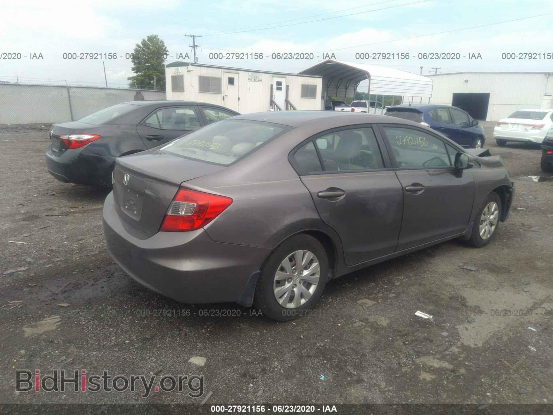 2012 HONDA CIVIC - VIN: 2HGFB2F52CH541698 - Фото 4
