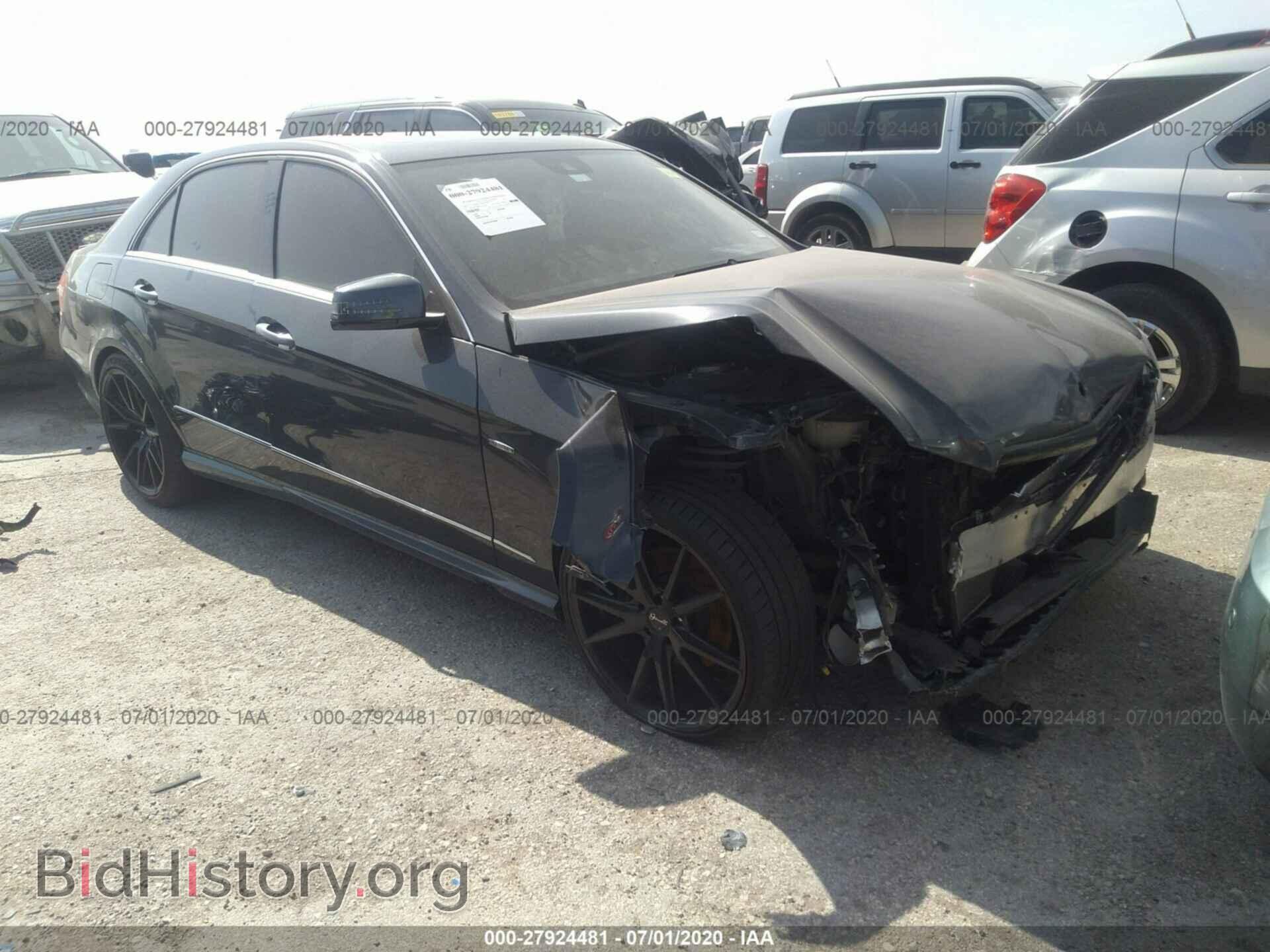 Photo WDDHF5KB9CA620833 - MERCEDES-BENZ E-CLASS 2012