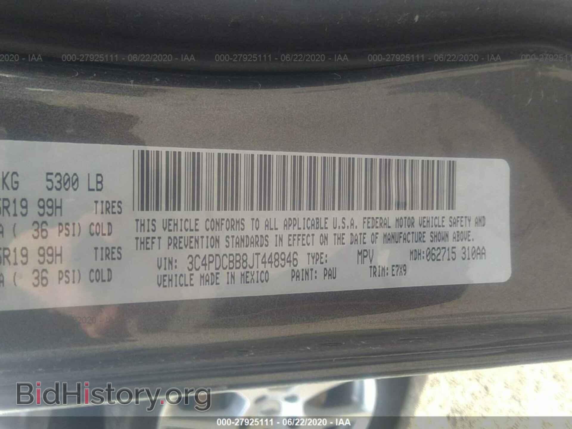 2018 DODGE JOURNEY - VIN: 3C4PDCBB8JT448946 - Photo 9