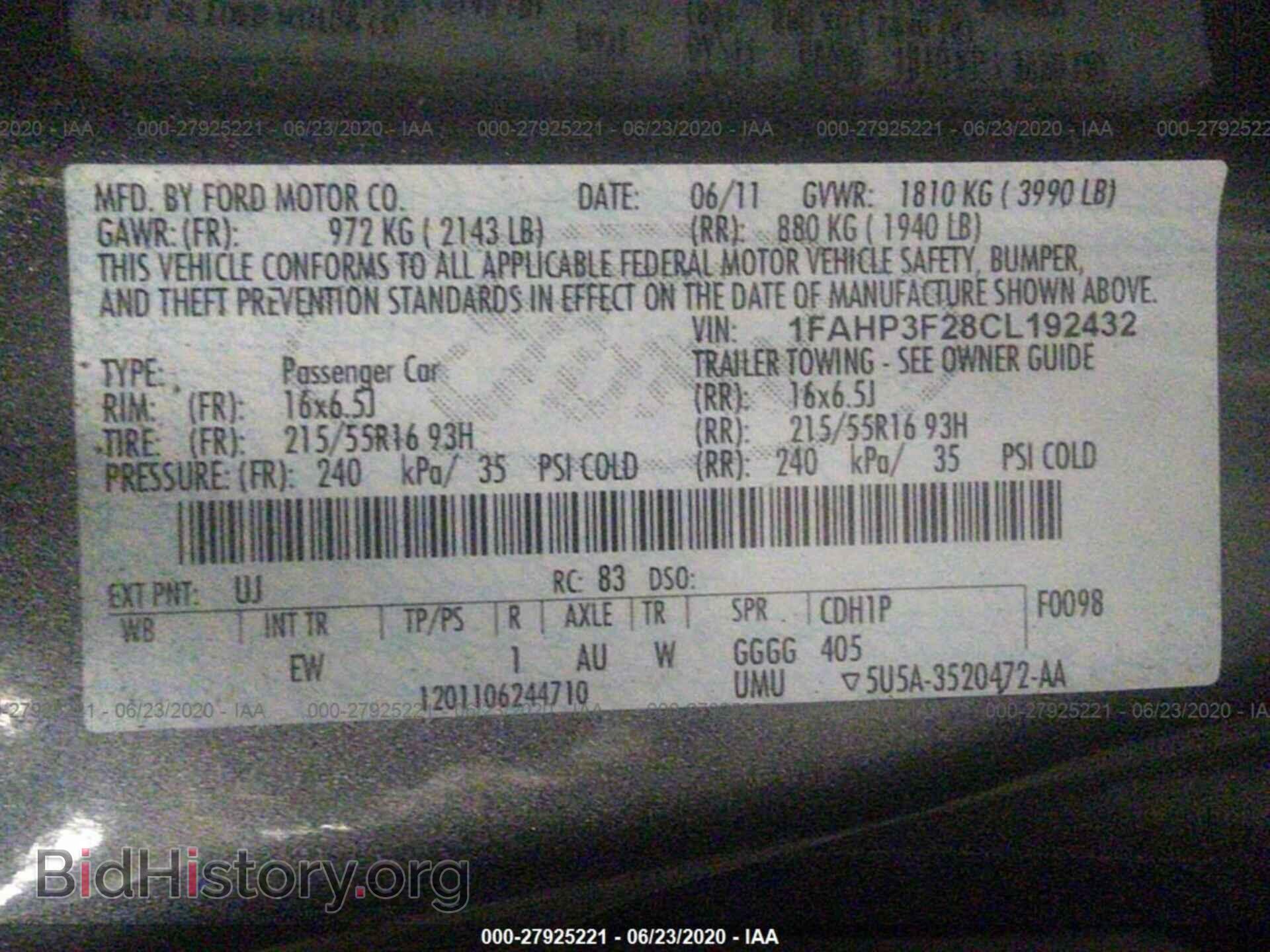 2012 FORD FOCUS - VIN: 1FAHP3F28CL192432 - Photo 9