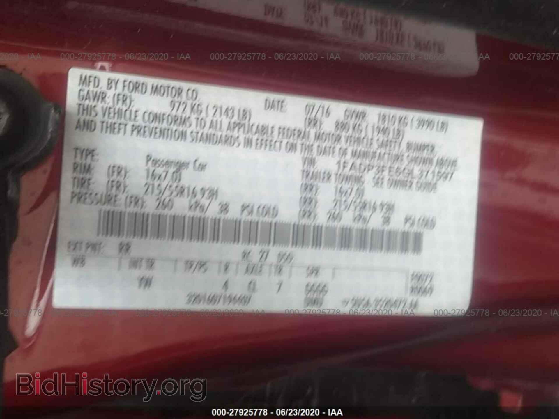 2016 FORD FOCUS - VIN: 1FADP3FE6GL371597 - Photo 9