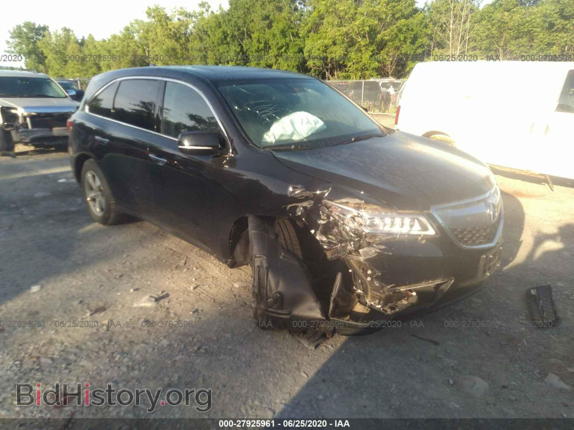 Фотография 5FRYD4H24EB033529 - ACURA MDX 2014