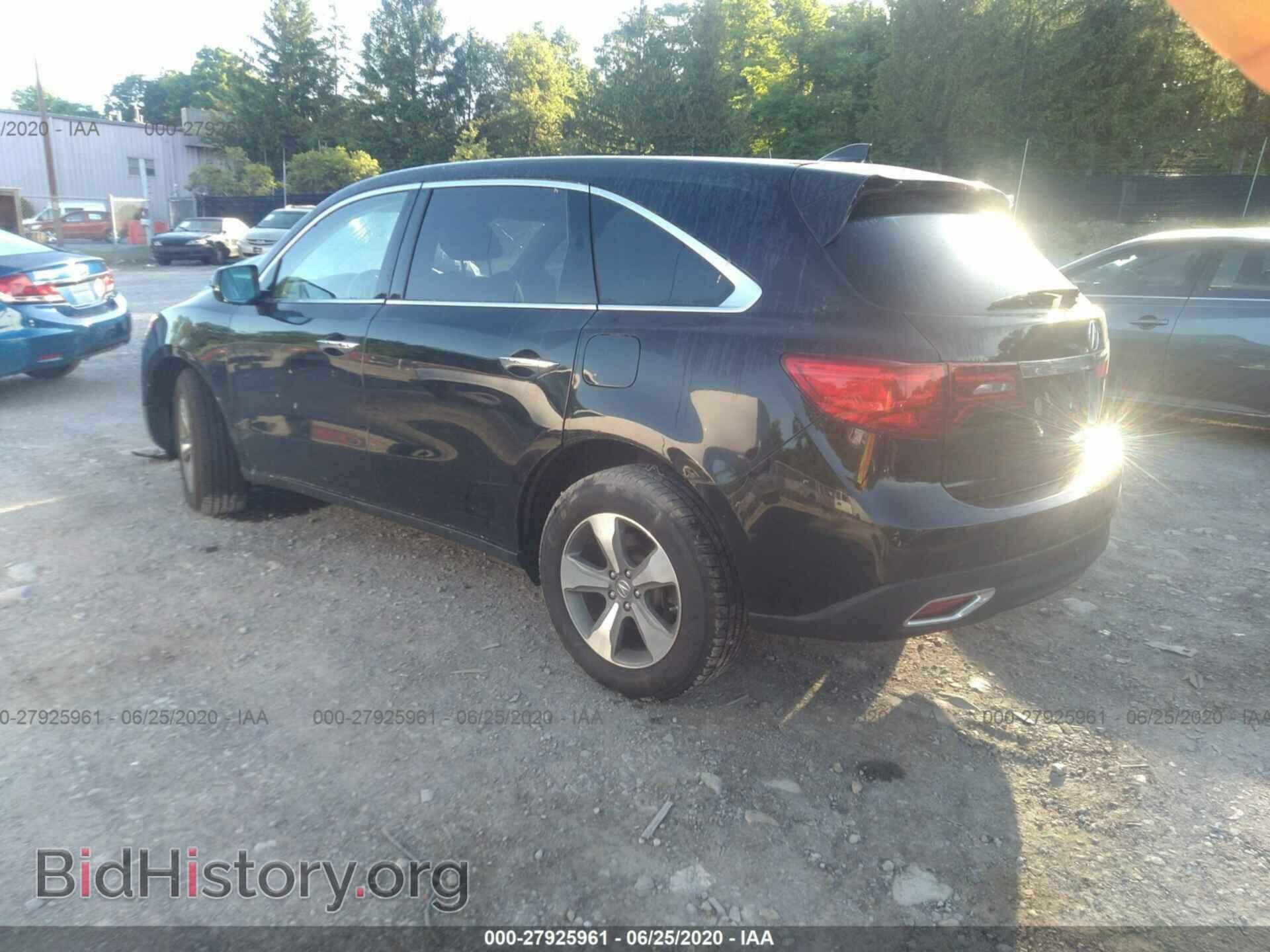2014 ACURA MDX - VIN: 5FRYD4H24EB033529 - Фото 3