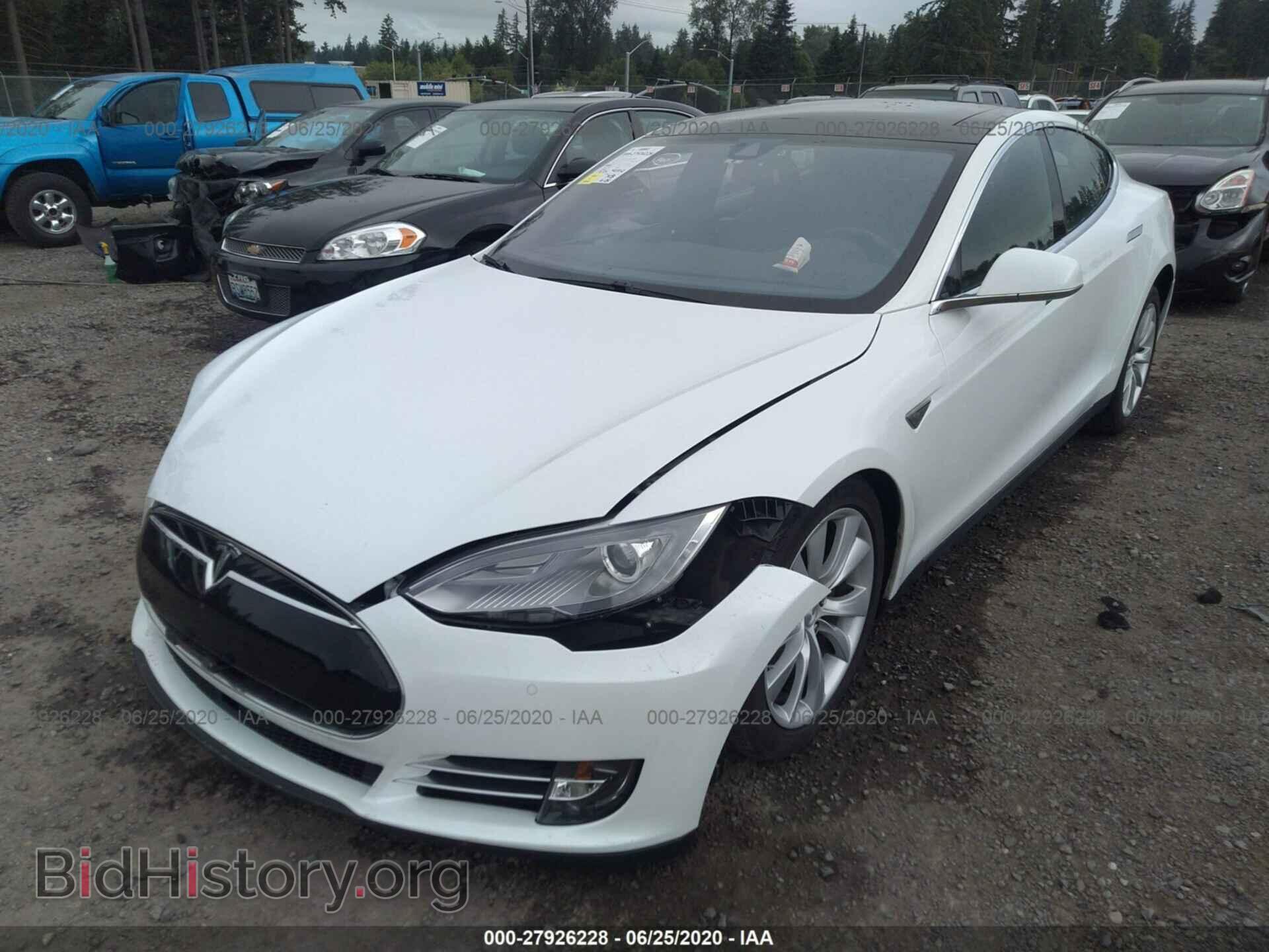 2015 TESLA MODEL S - VIN: 5YJSA1H2XFFP78382 - Фото 2