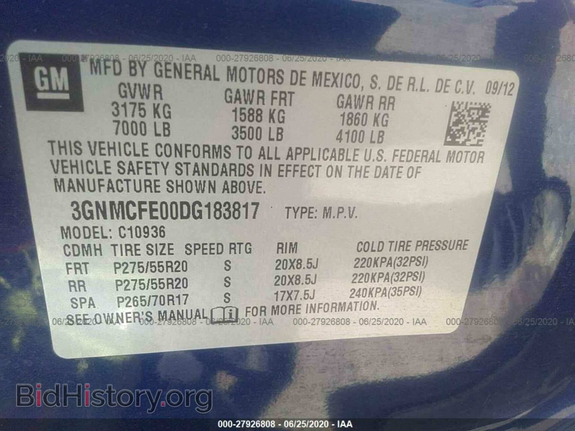 2013 CHEVROLET AVALANCHE - VIN: 3GNMCFE00DG183817 - Фото 9