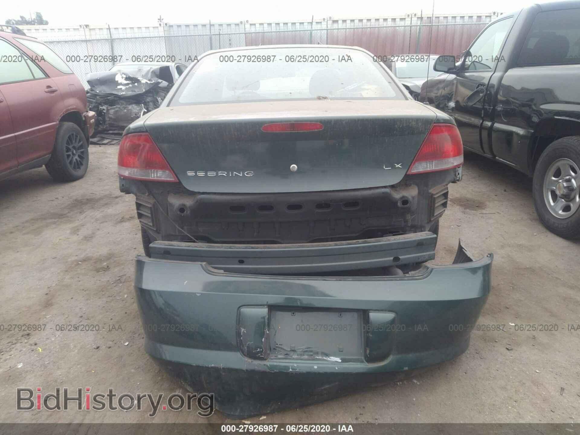 2001 CHRYSLER SEBRING - VIN: 1C3AL46U21N514907 - Фото 6