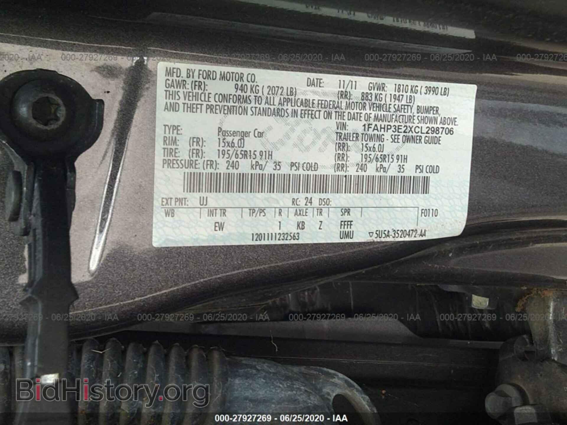 2012 FORD FOCUS - VIN: 1FAHP3E2XCL298706 - Photo 9