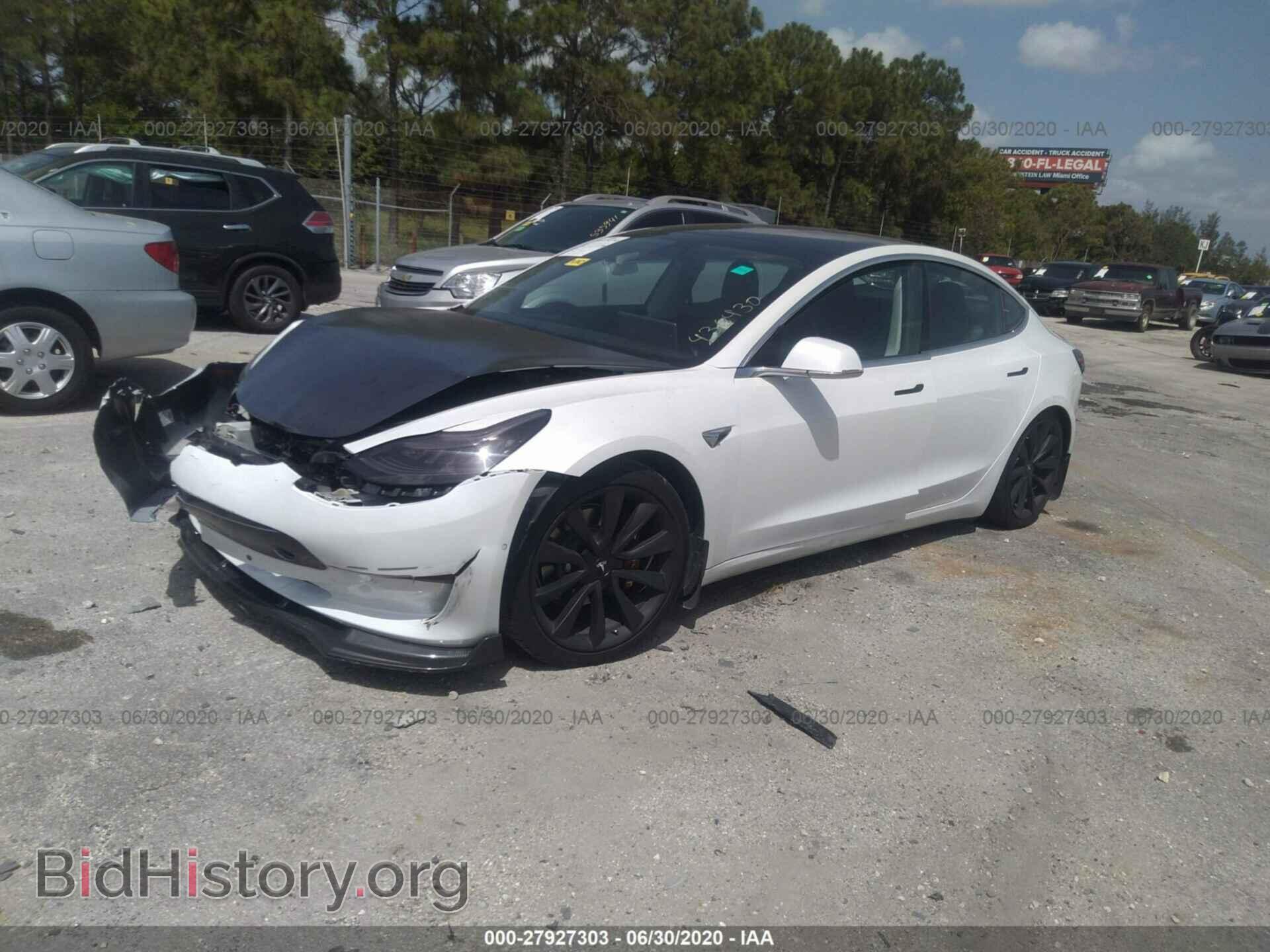 2019 TESLA MODEL 3 - VIN: 5YJ3E1EA8KF436430 - Фото 2