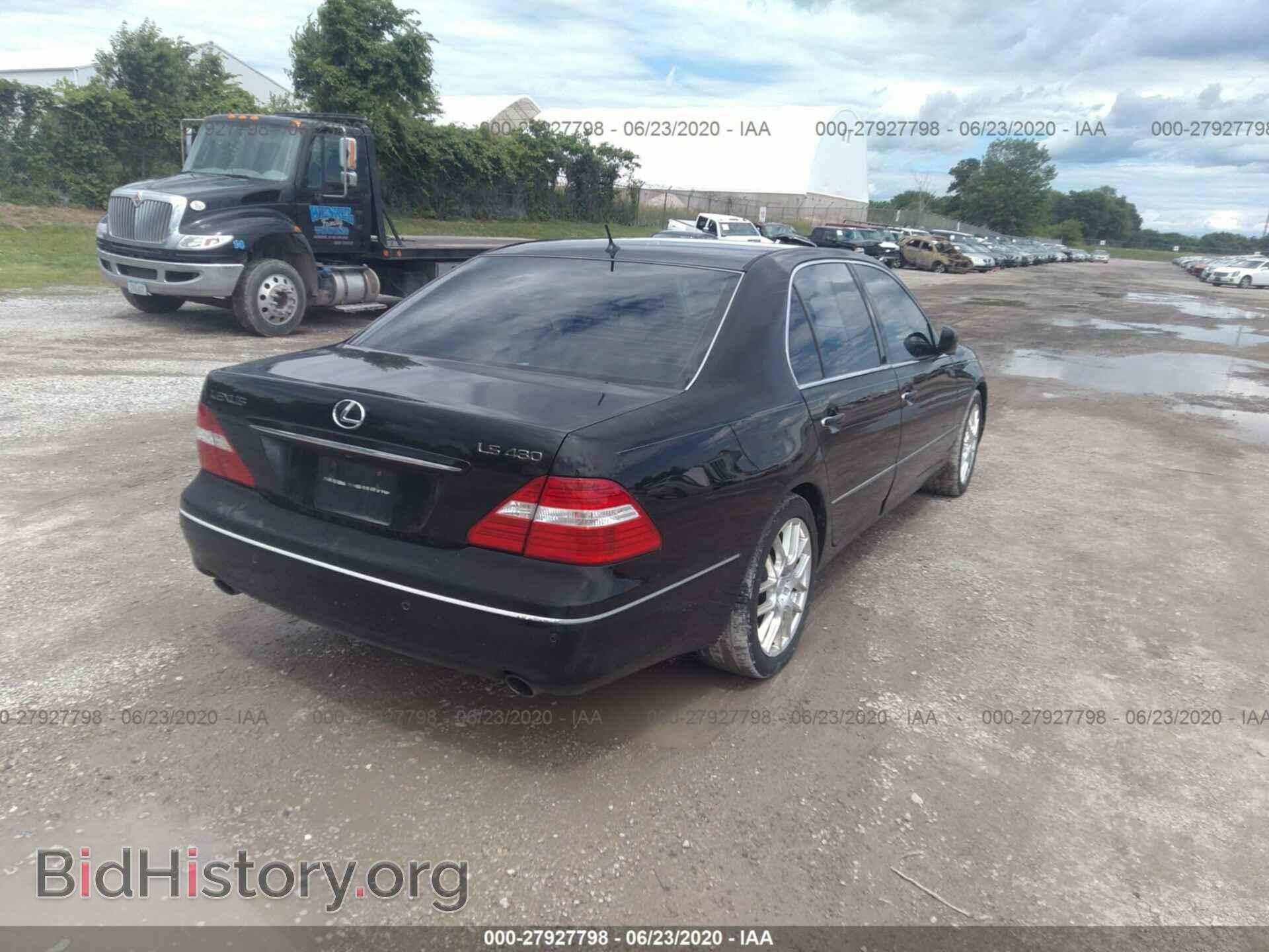 2004 LEXUS LS - VIN: JTHBN36F740142437 - Фото 4