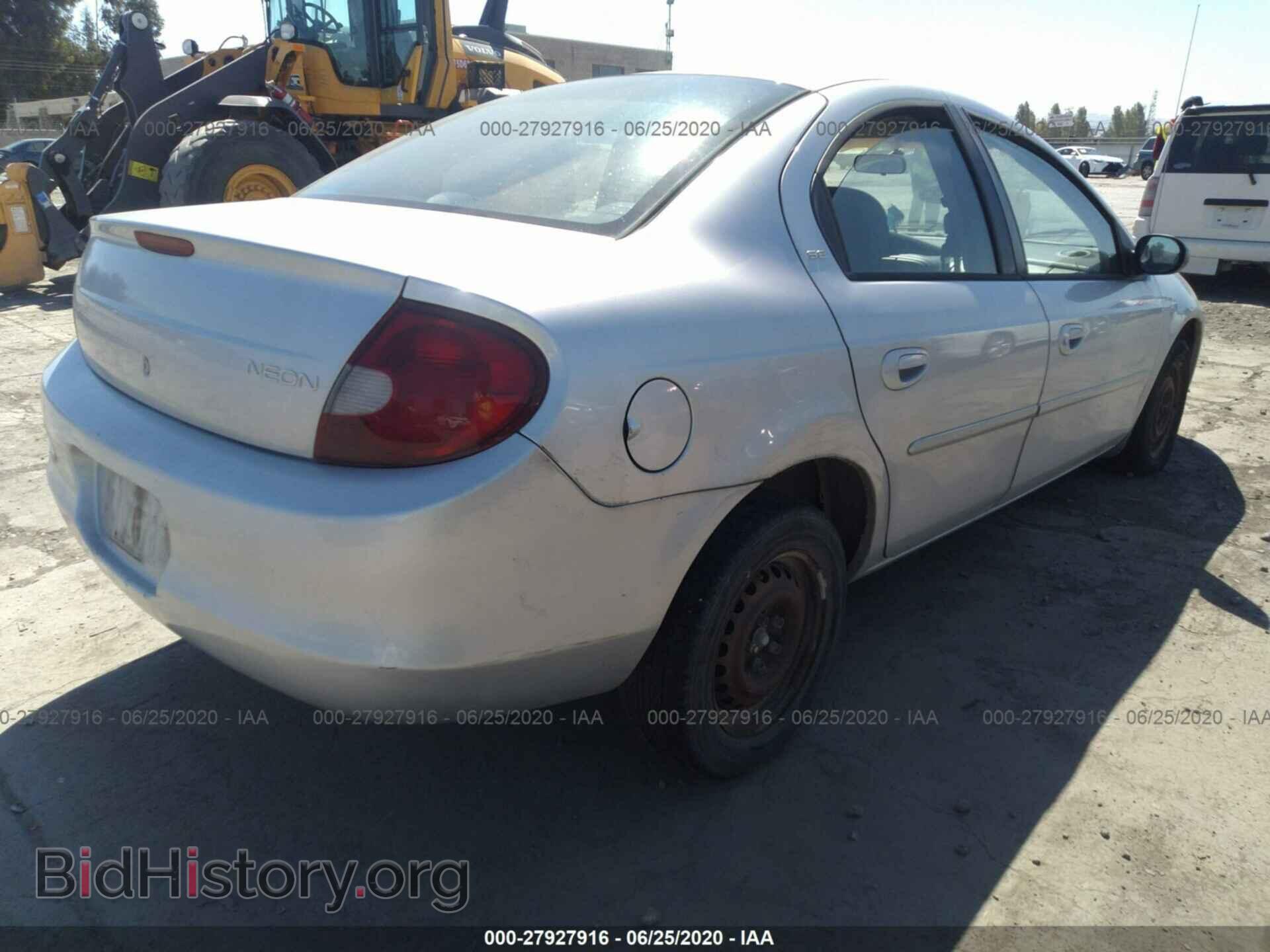 2001 DODGE NEON - VIN: 1B3ES46C81D111724 - Фото 4