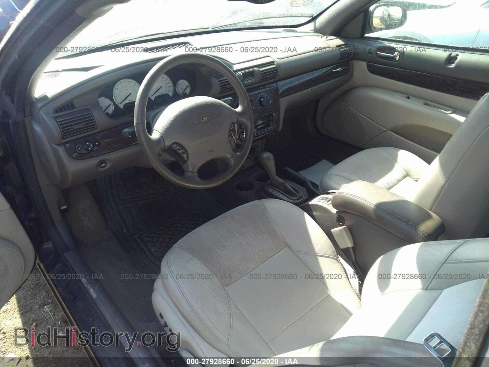 2004 CHRYSLER SEBRING - VIN: 1C3EL65R34N399183 - Фото 5