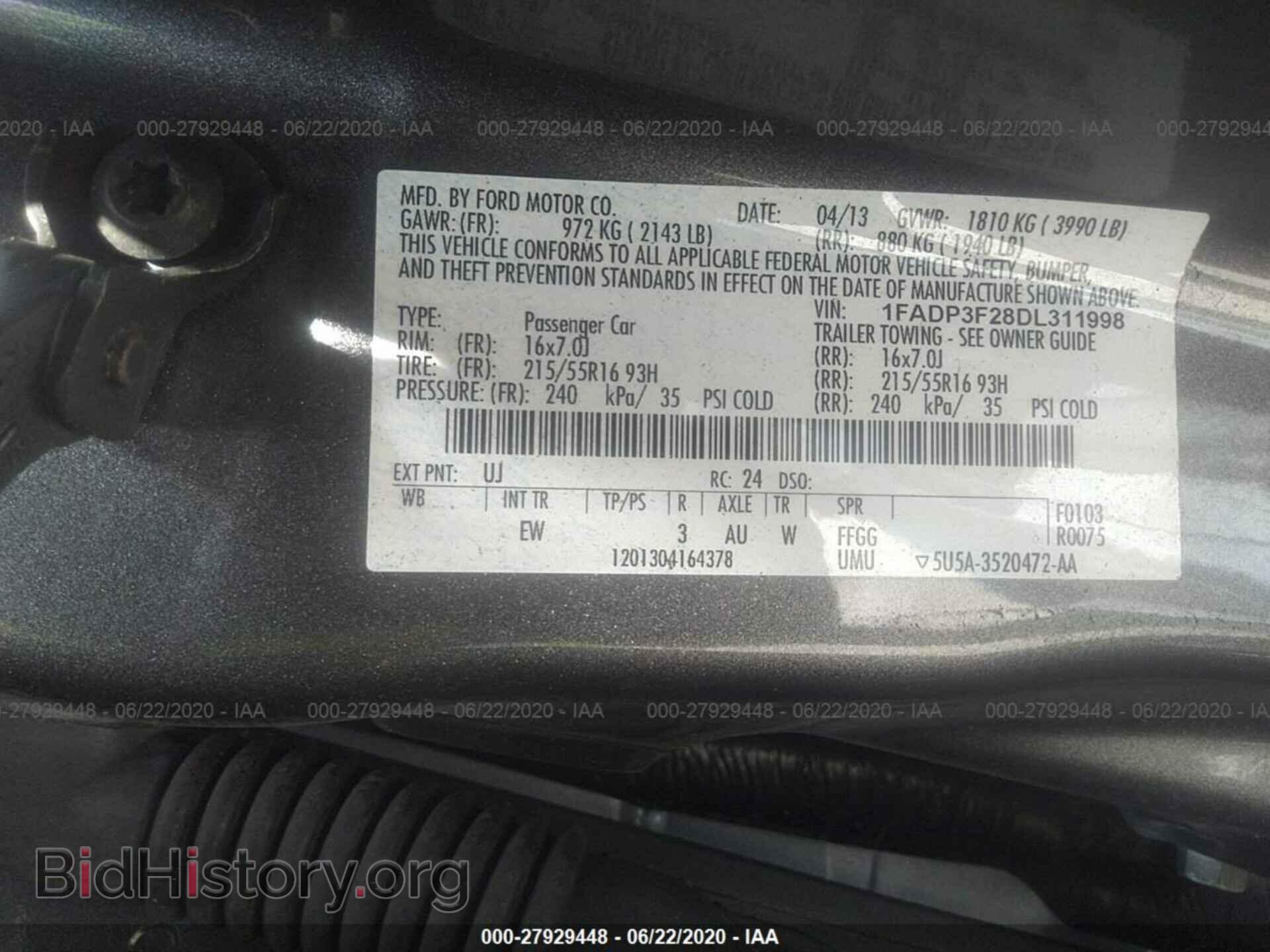 2013 FORD FOCUS - VIN: 1FADP3F28DL311998 - Photo 9