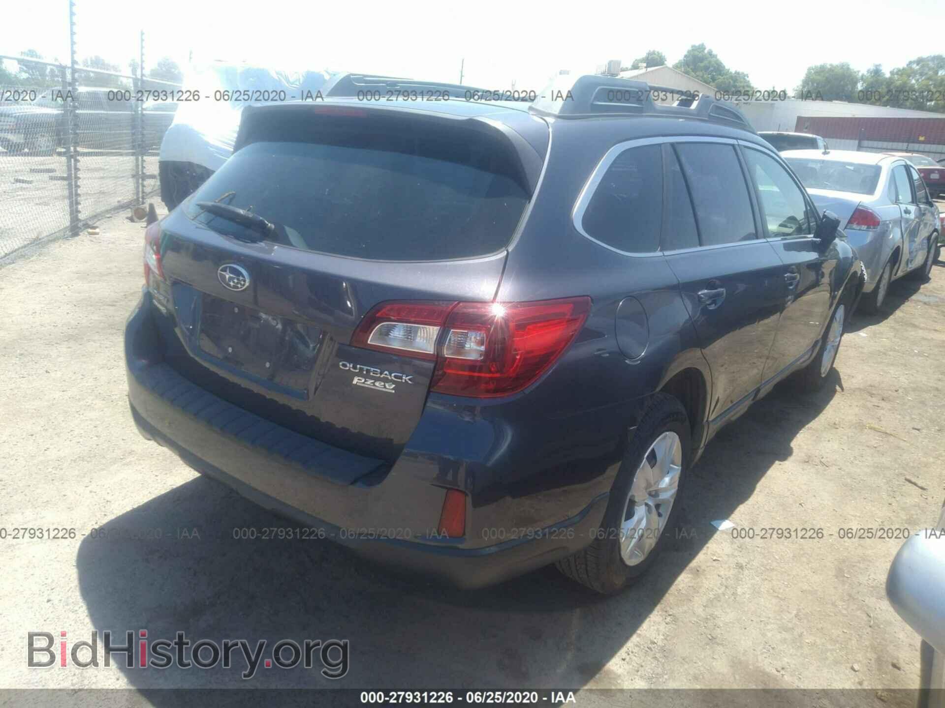 2015 SUBARU OUTBACK - VIN: 4S4BSAAC6F3203365 - Фото 4