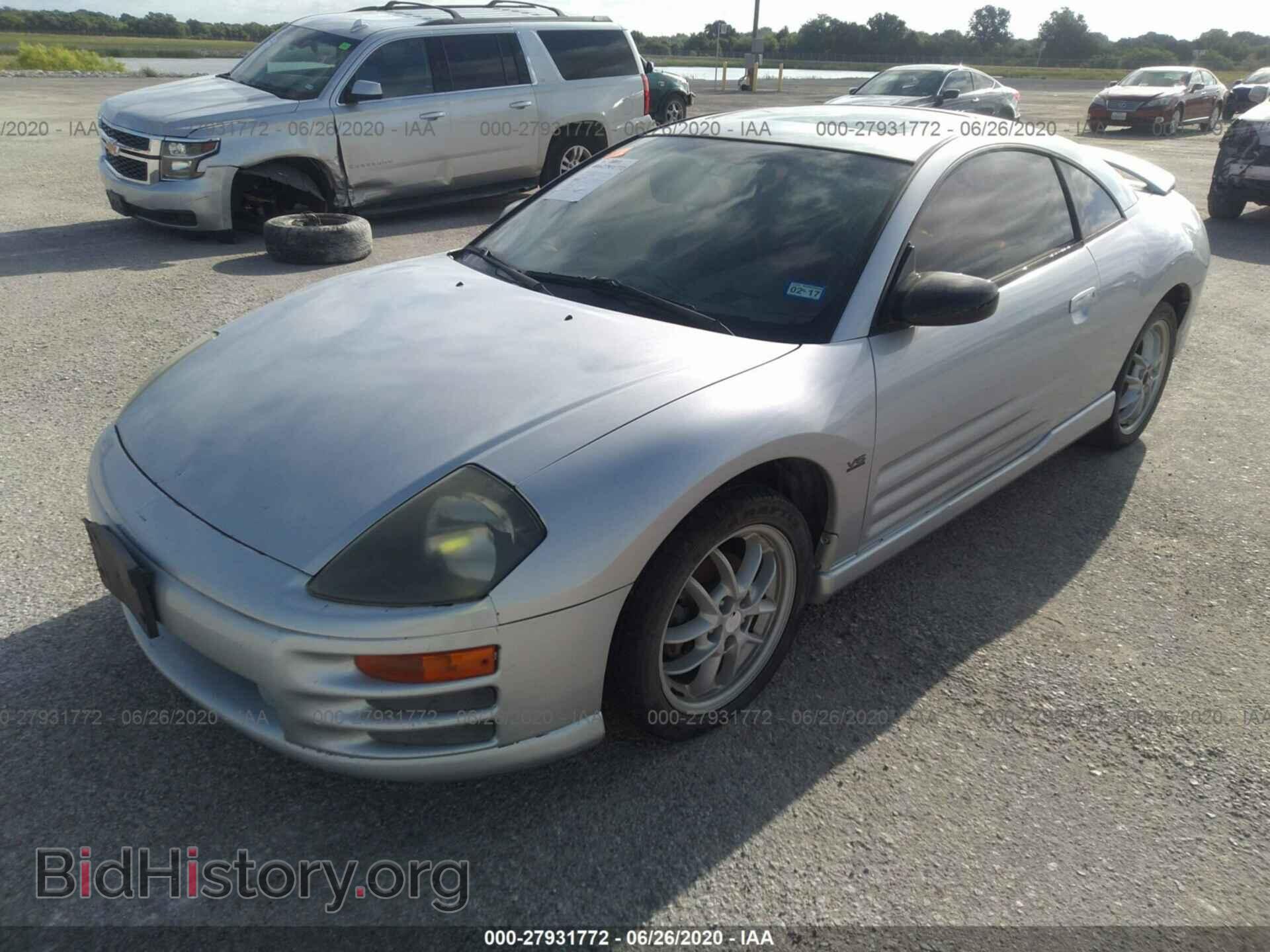2002 MITSUBISHI ECLIPSE - VIN: 4A3AC54H42E067311 - Фото 2