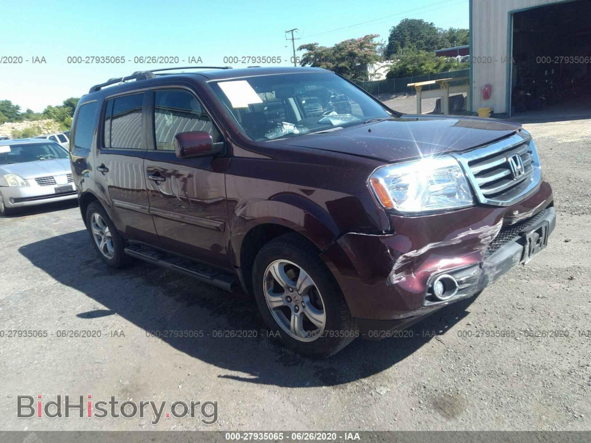 Фотография 5FNYF4H56EB029939 - HONDA PILOT 2014
