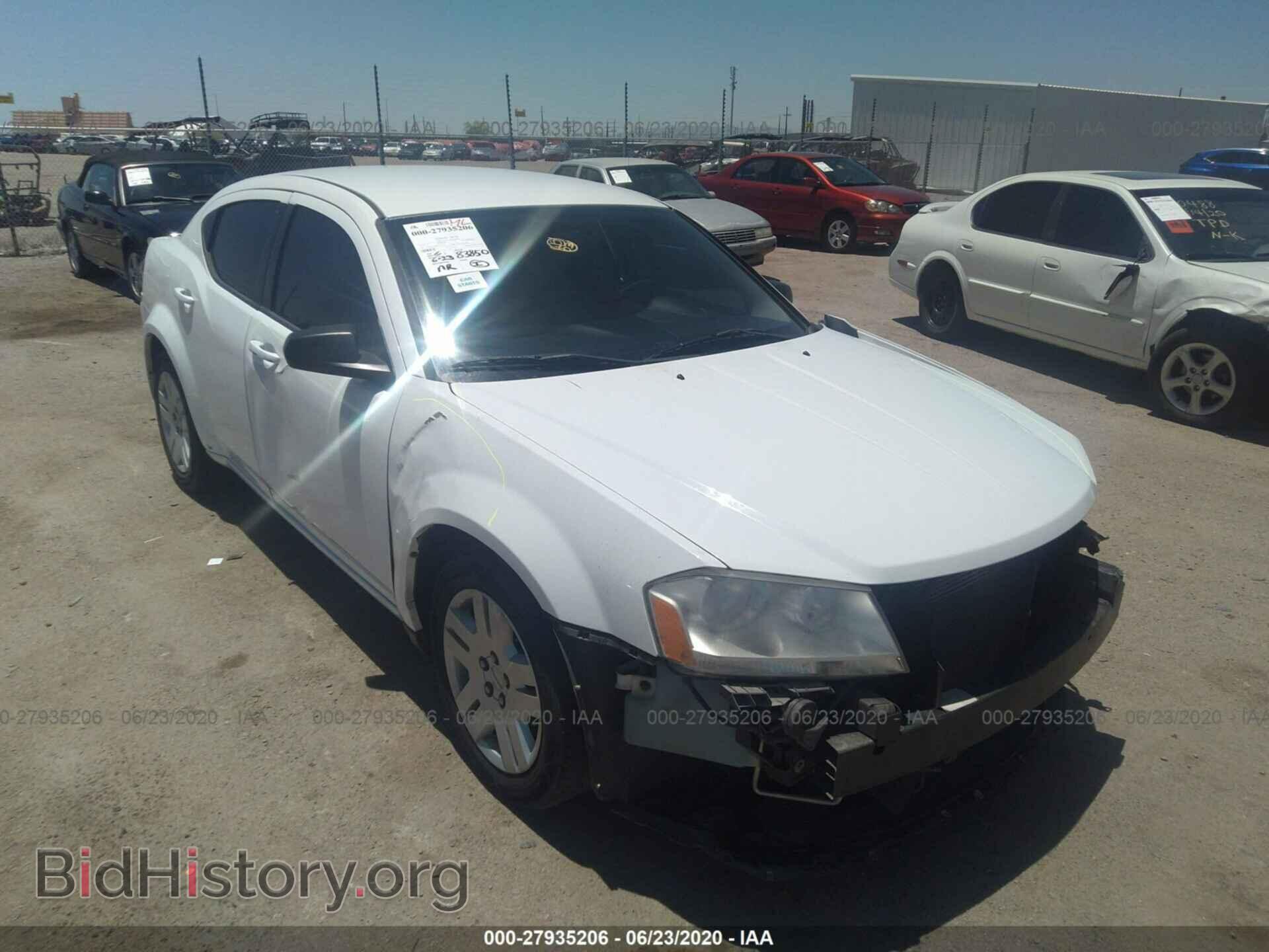 Photo 1C3CDZAB0CN220434 - DODGE AVENGER 2012