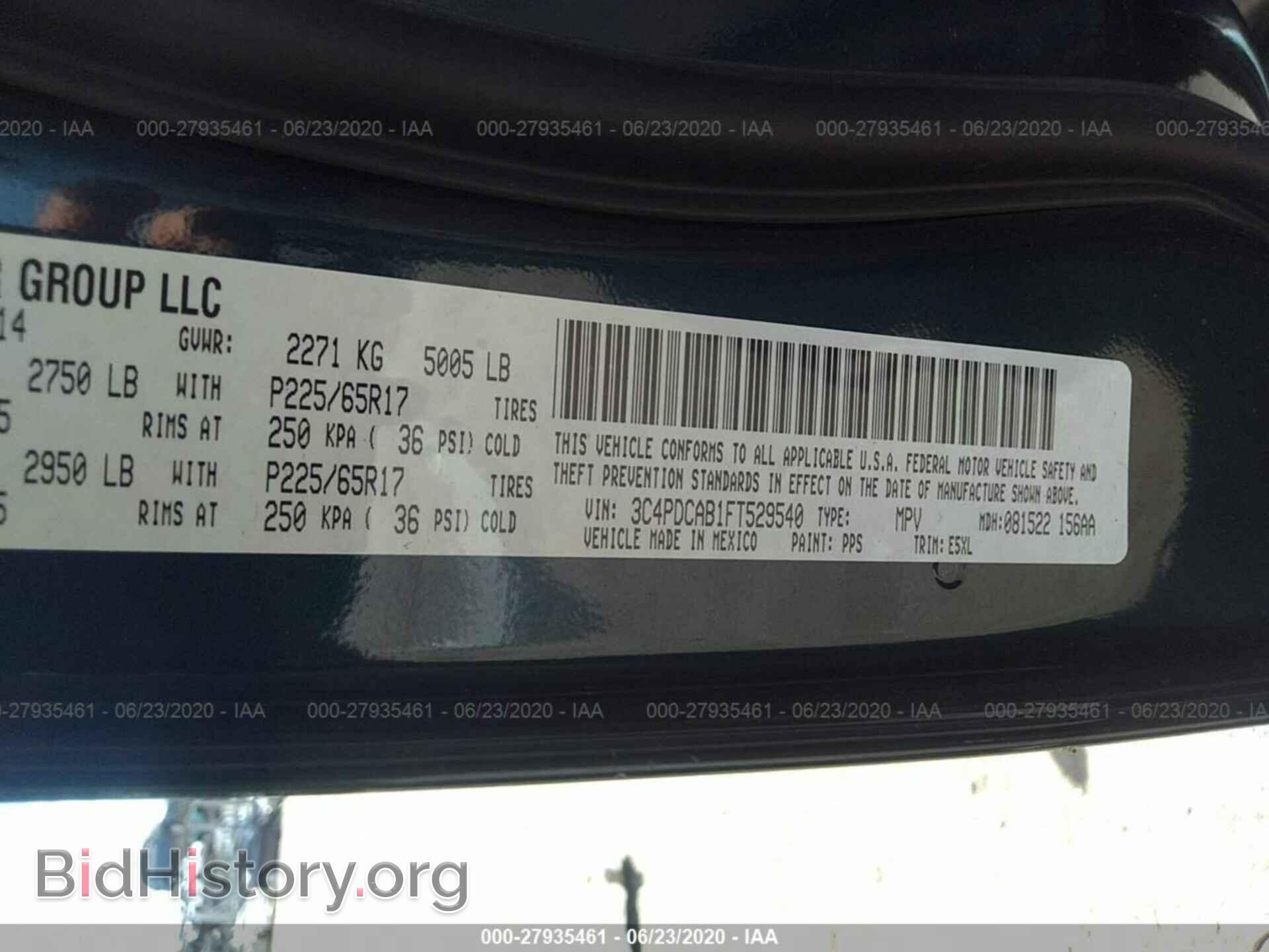 2015 DODGE JOURNEY - VIN: 3C4PDCAB1FT529540 - Фото 9
