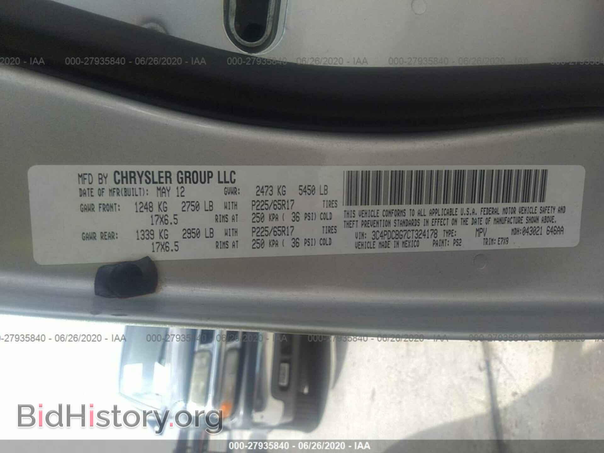2012 DODGE JOURNEY - VIN: 3C4PDCBG7CT324178 - Photo 9