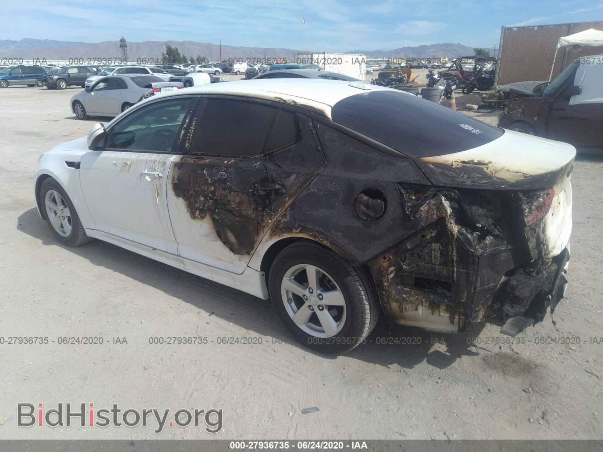 2015 KIA OPTIMA - VIN: KNAGM4A70F5605165 - Photo 3